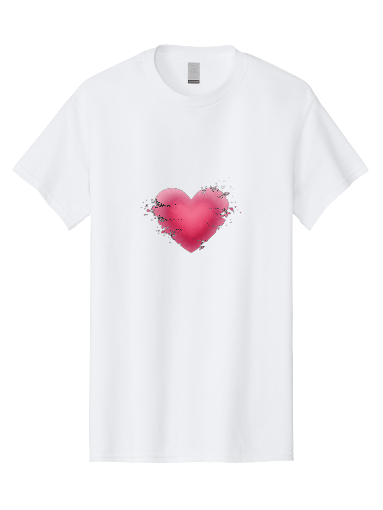 Pink-Heart-4 Men'S Graphic Tee, 100% Cotton, Comfortable Casual Summer Wear, Machine Washable, Vintage Camera, Old Camera, Antique Camera, Black Camera, Classic Photography, Photography Equipment, Nostalgic Device, Film Camera, Camera Art Baj675