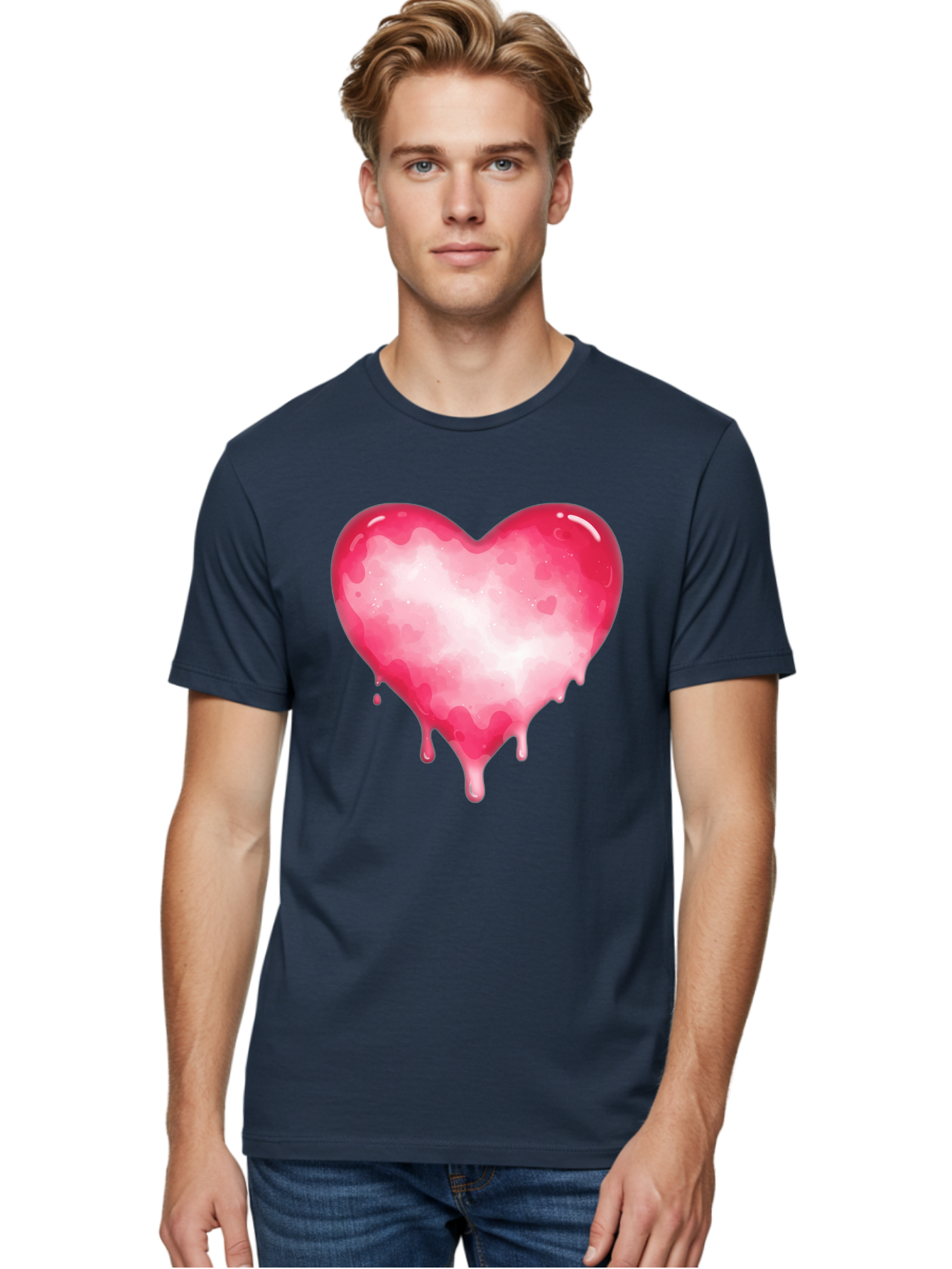 Pink-Heart-6 Men'S Graphic Tee, 100% Cotton, Comfortable Casual Summer Wear, Machine Washable, Vintage Camera, Old Camera, Antique Camera, Black Camera, Classic Photography, Photography Equipment, Nostalgic Device, Film Camera, Camera Art Baj677
