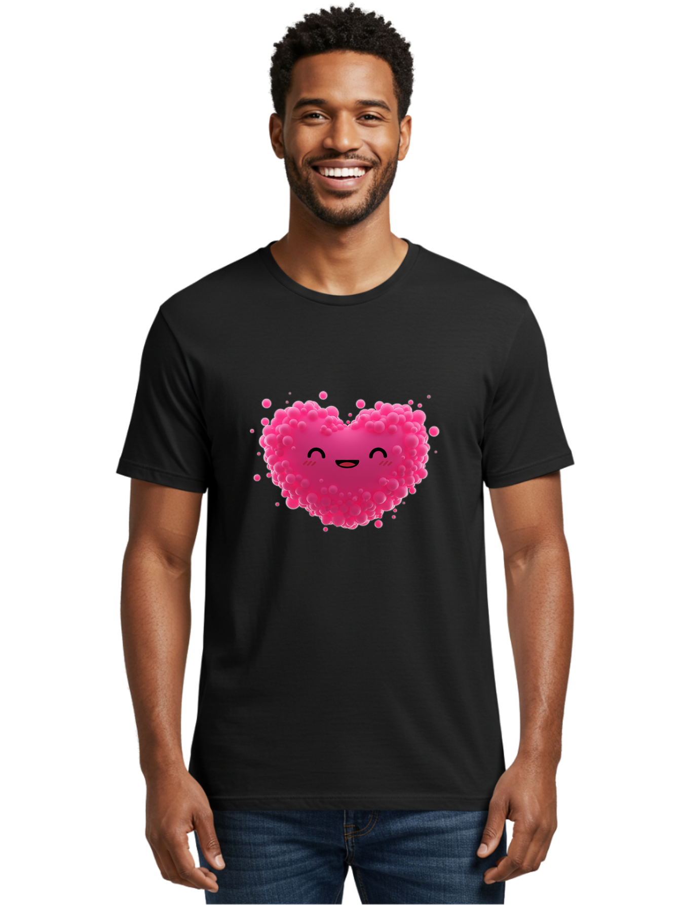 Pink-Heart-8 Men'S Graphic Tee, 100% Cotton, Comfortable Casual Summer Wear, Machine Washable, Vintage Camera, Old Camera, Antique Camera, Black Camera, Classic Photography, Photography Equipment, Nostalgic Device, Film Camera, Camera Art Baj679