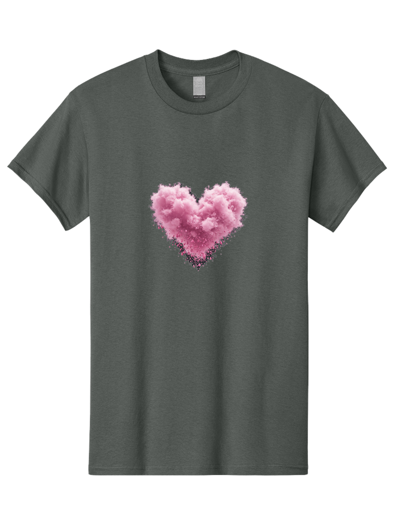 Pink-Heart-Cloud Men'S Graphic Tee, 100% Cotton, Comfortable Casual Summer Wear, Machine Washable, Vintage Camera, Old Camera, Antique Camera, Black Camera, Classic Photography, Photography Equipment, Nostalgic Device, Film Camera, Camera Art Baj680