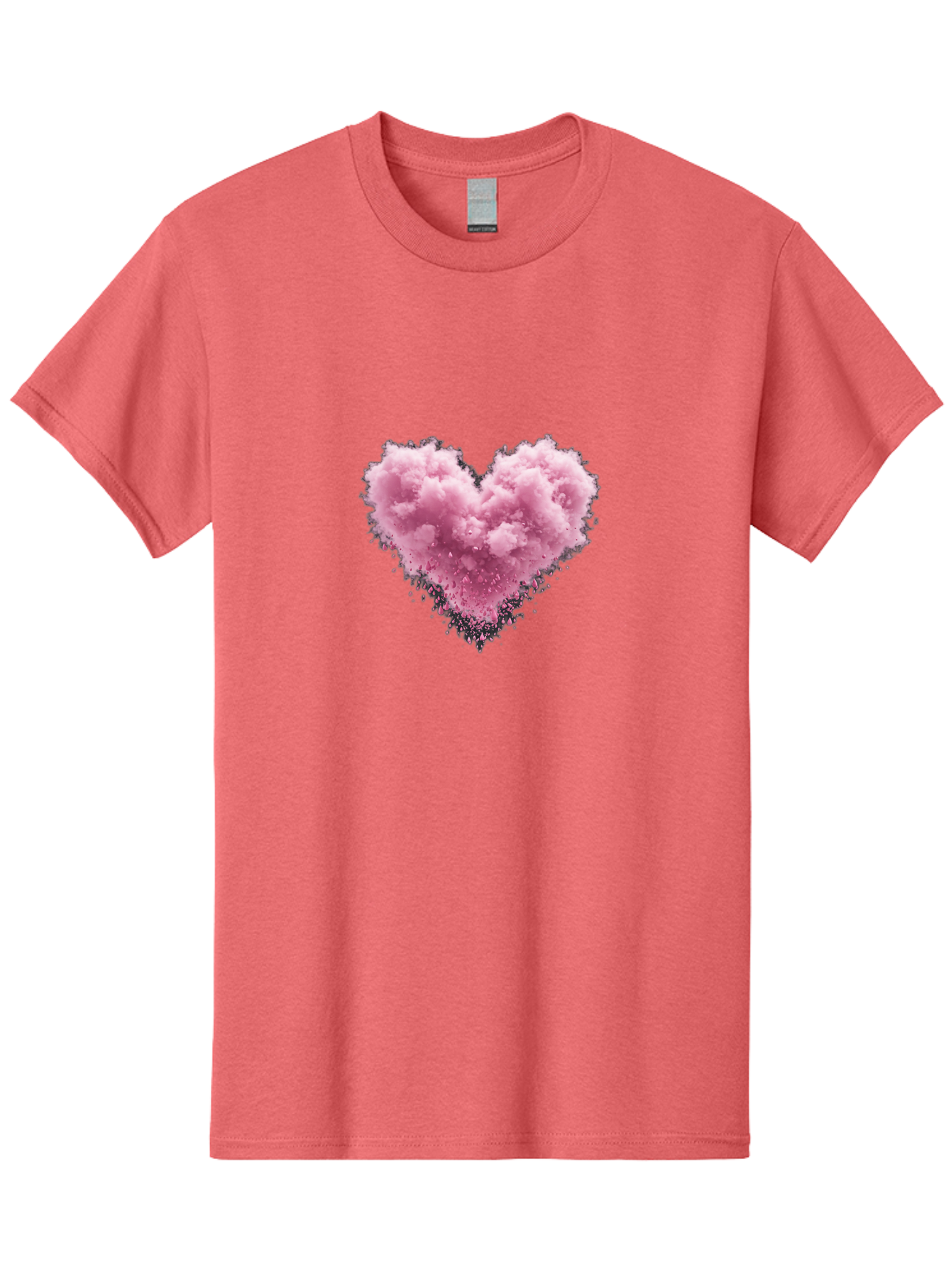 Pink-Heart-Cloud Men'S Graphic Tee, 100% Cotton, Comfortable Casual Summer Wear, Machine Washable, Vintage Camera, Old Camera, Antique Camera, Black Camera, Classic Photography, Photography Equipment, Nostalgic Device, Film Camera, Camera Art Baj680