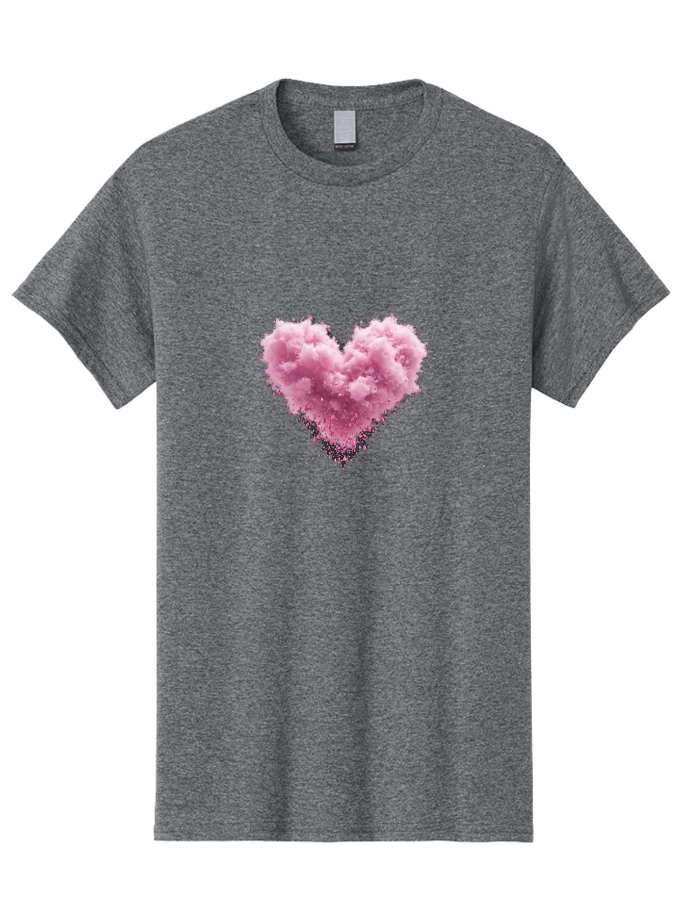 Pink-Heart-Cloud Men'S Graphic Tee, 100% Cotton, Comfortable Casual Summer Wear, Machine Washable, Vintage Camera, Old Camera, Antique Camera, Black Camera, Classic Photography, Photography Equipment, Nostalgic Device, Film Camera, Camera Art Baj680