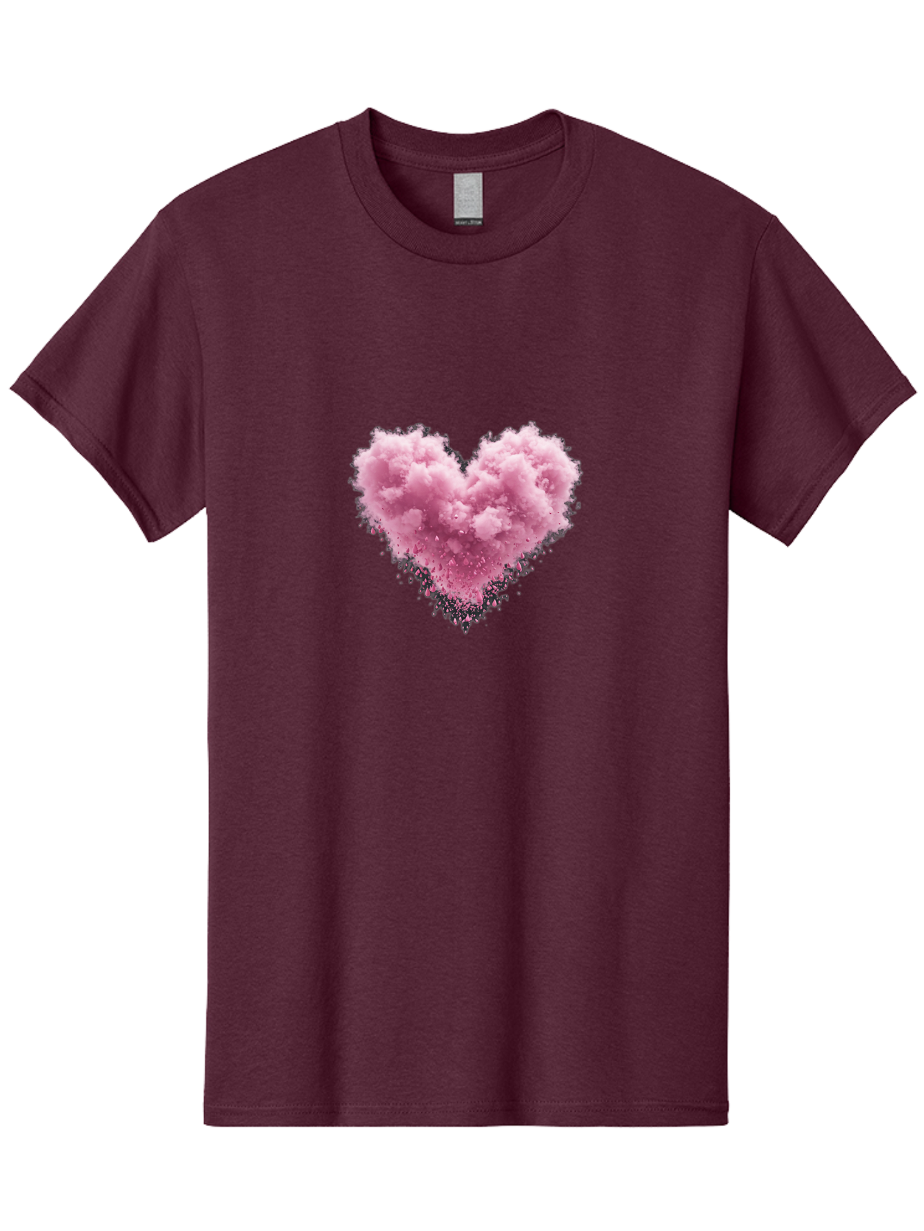 Pink-Heart-Cloud Men'S Graphic Tee, 100% Cotton, Comfortable Casual Summer Wear, Machine Washable, Vintage Camera, Old Camera, Antique Camera, Black Camera, Classic Photography, Photography Equipment, Nostalgic Device, Film Camera, Camera Art Baj680