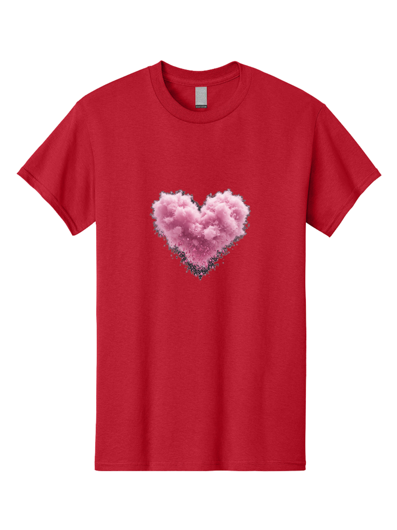 Pink-Heart-Cloud Men'S Graphic Tee, 100% Cotton, Comfortable Casual Summer Wear, Machine Washable, Vintage Camera, Old Camera, Antique Camera, Black Camera, Classic Photography, Photography Equipment, Nostalgic Device, Film Camera, Camera Art Baj680