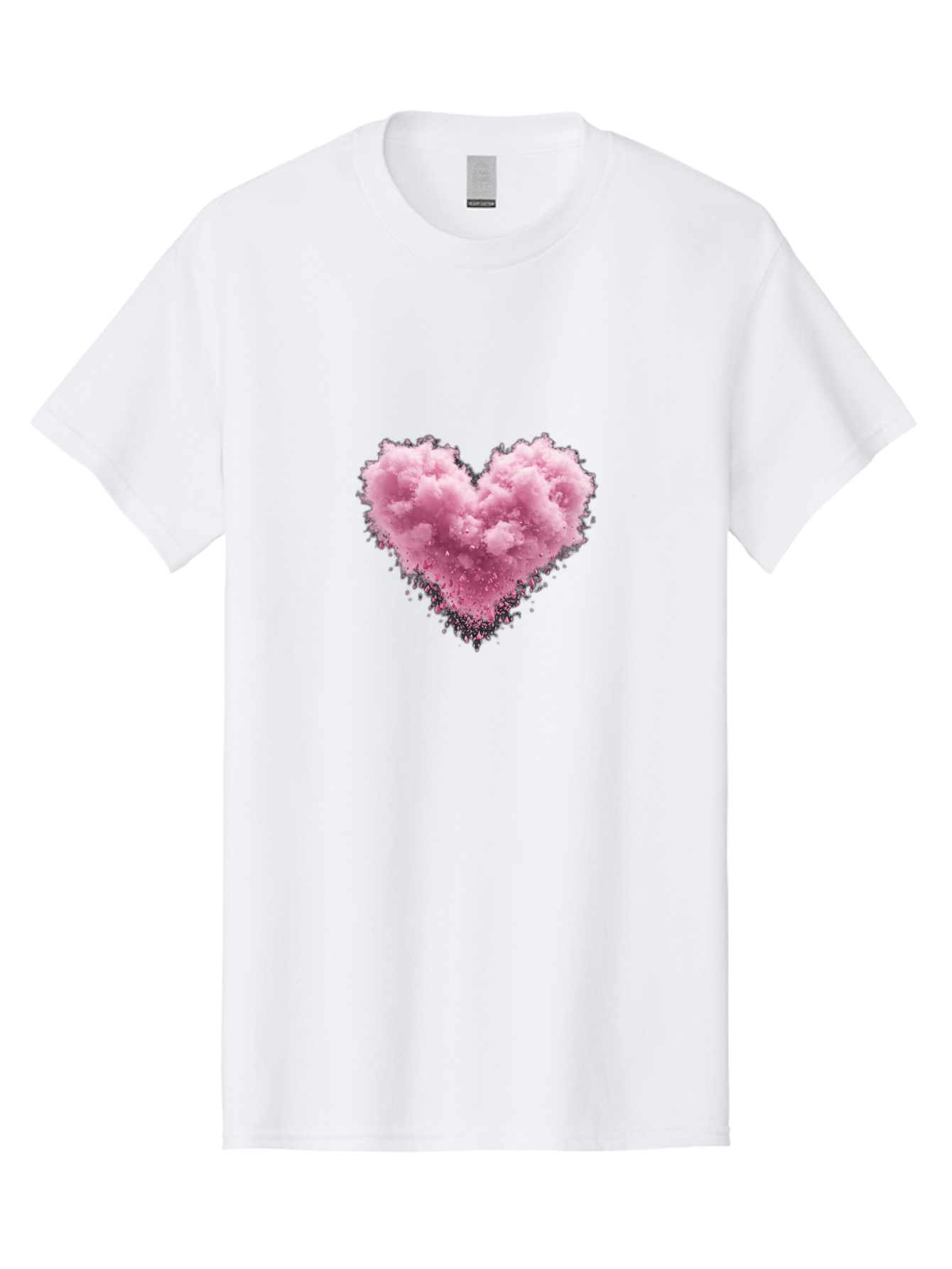 Pink-Heart-Cloud Men'S Graphic Tee, 100% Cotton, Comfortable Casual Summer Wear, Machine Washable, Vintage Camera, Old Camera, Antique Camera, Black Camera, Classic Photography, Photography Equipment, Nostalgic Device, Film Camera, Camera Art Baj680