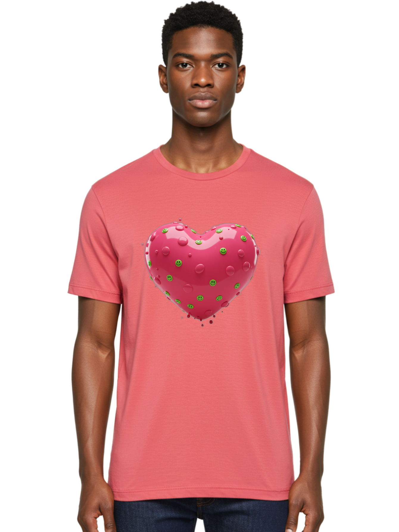Pink-Heart-Pimples Men'S Graphic Tee, 100% Cotton, Comfortable Casual Summer Wear, Machine Washable, Vintage Camera, Old Camera, Antique Camera, Black Camera, Classic Photography, Photography Equipment, Nostalgic Device, Film Camera, Baj682