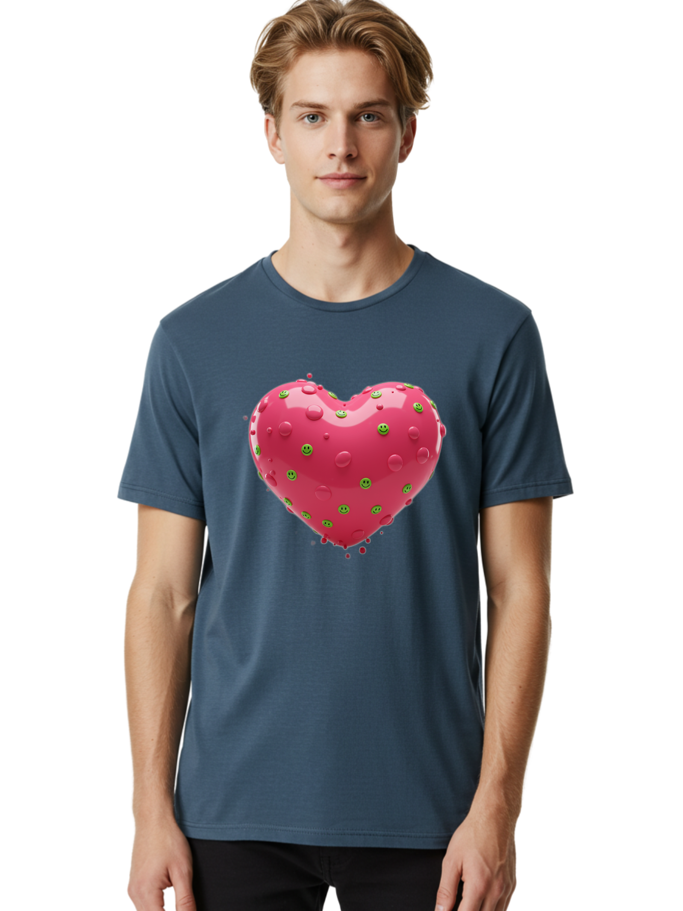 Pink-Heart-Pimples Men'S Graphic Tee, 100% Cotton, Comfortable Casual Summer Wear, Machine Washable, Vintage Camera, Old Camera, Antique Camera, Black Camera, Classic Photography, Photography Equipment, Nostalgic Device, Film Camera, Baj682