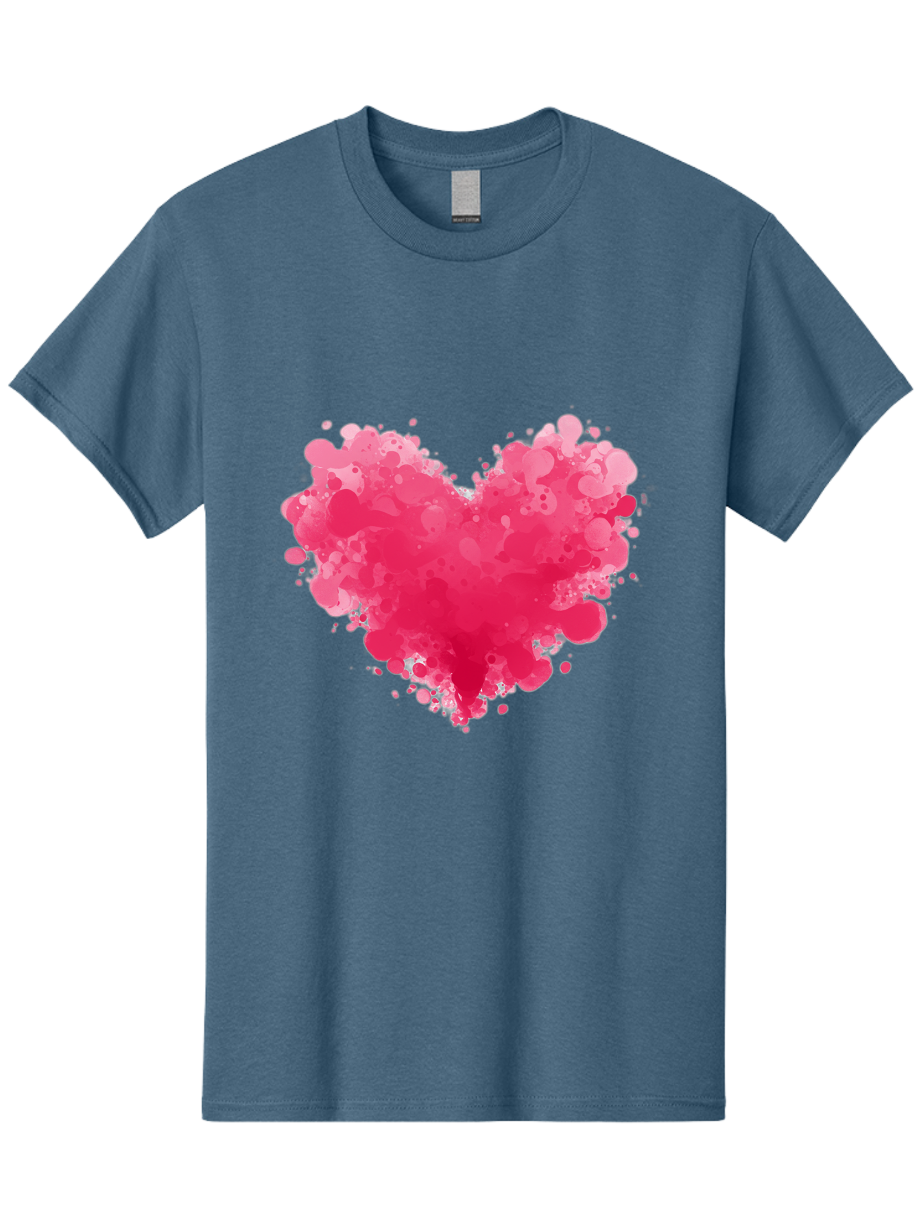 Pink-Heart-Splatter Men'S Graphic Tee, 100% Cotton, Comfortable Casual Summer Wear, Machine Washable, Vintage Camera, Old Camera, Antique Camera, Black Camera, Classic Photography, Photography Equipment, Nostalgic Device, Film Camera, Baj683