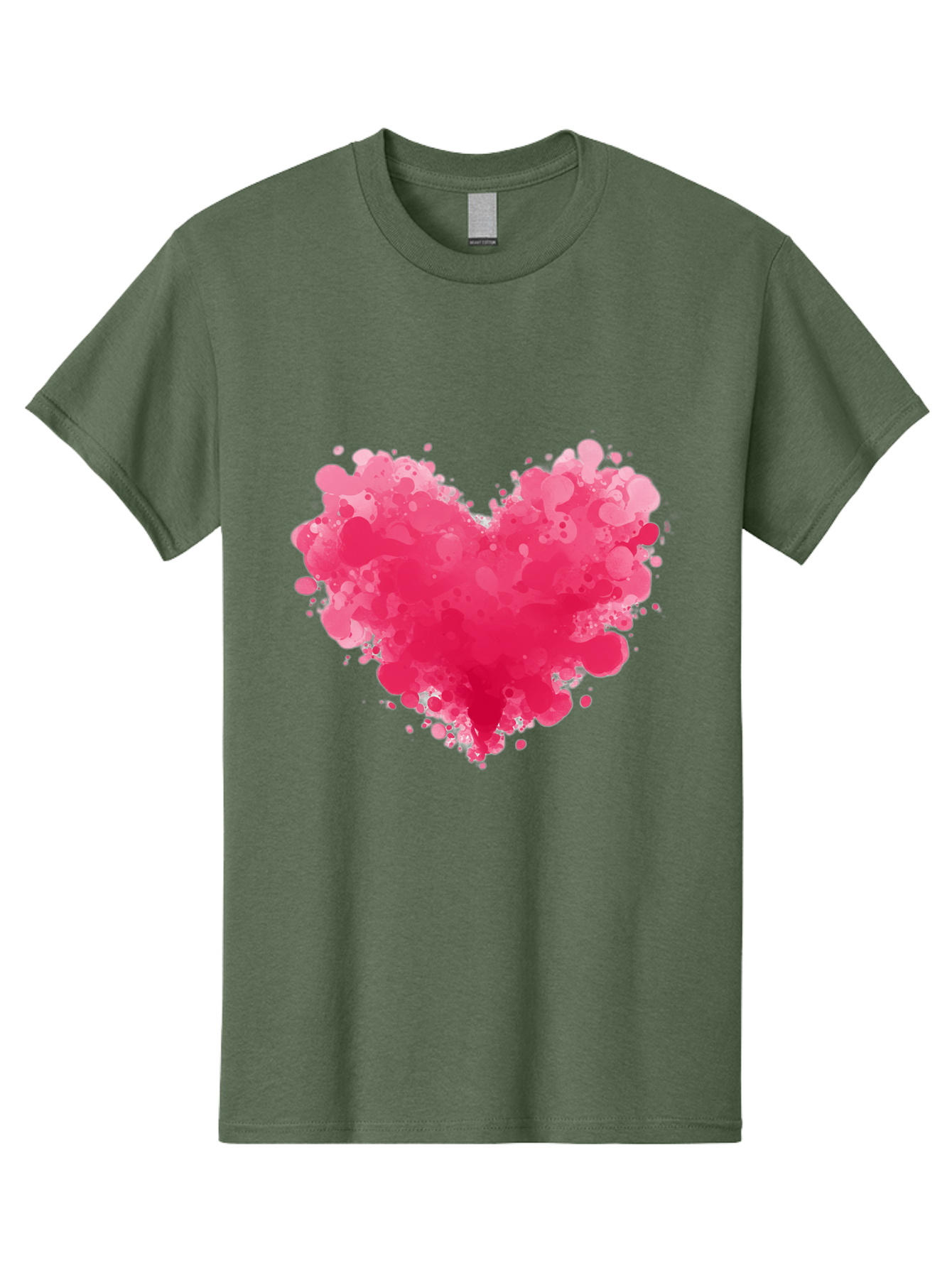 Pink-Heart-Splatter Men'S Graphic Tee, 100% Cotton, Comfortable Casual Summer Wear, Machine Washable, Vintage Camera, Old Camera, Antique Camera, Black Camera, Classic Photography, Photography Equipment, Nostalgic Device, Film Camera, Baj683