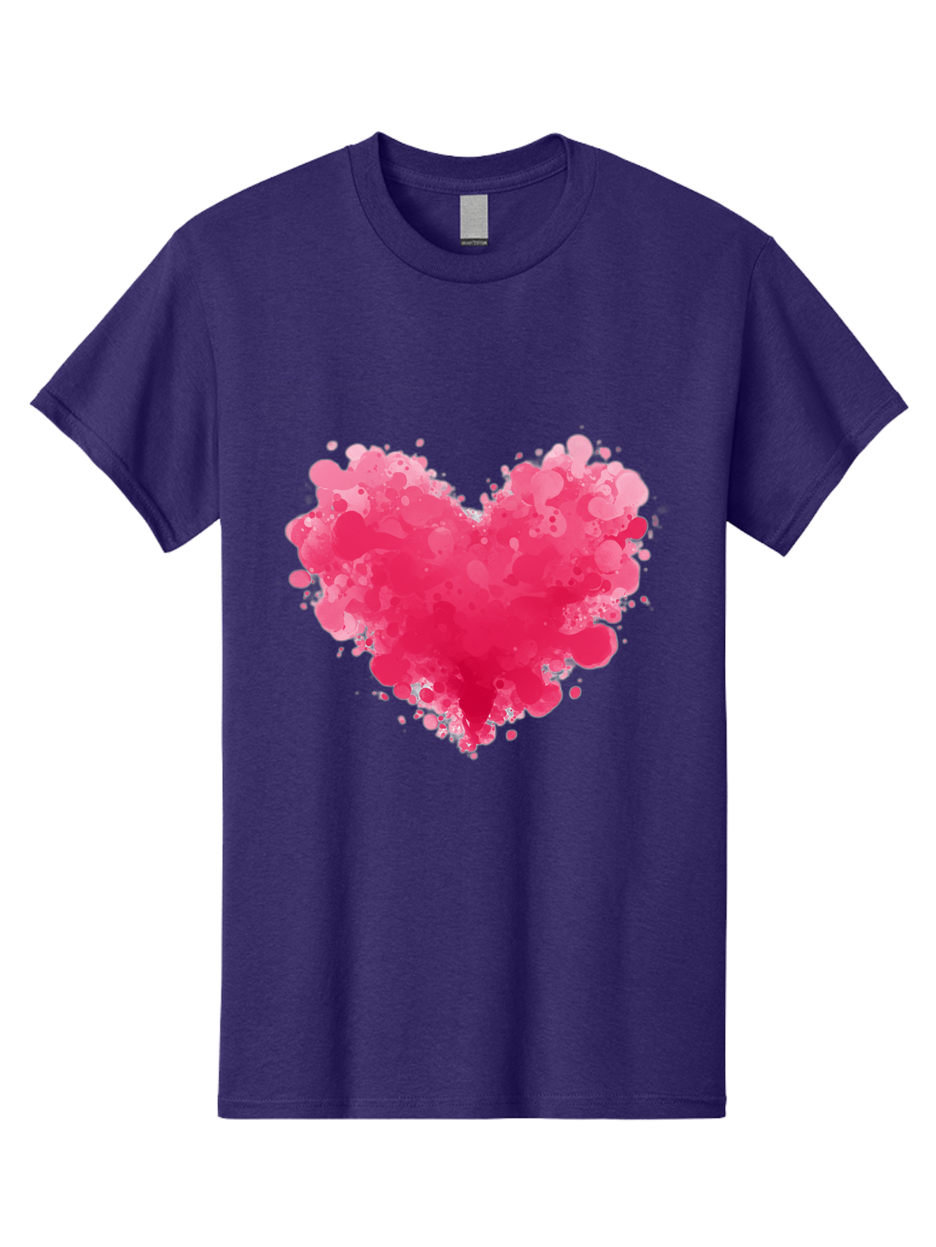 Pink-Heart-Splatter Men'S Graphic Tee, 100% Cotton, Comfortable Casual Summer Wear, Machine Washable, Vintage Camera, Old Camera, Antique Camera, Black Camera, Classic Photography, Photography Equipment, Nostalgic Device, Film Camera, Baj683