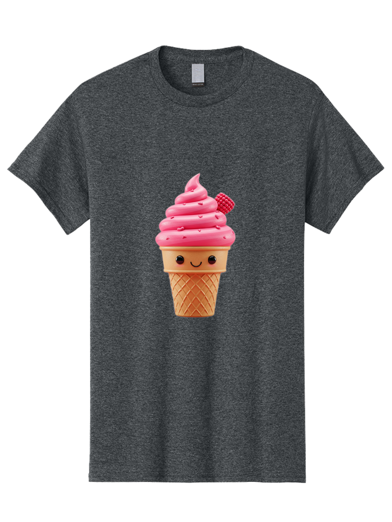 Pink-Ice-Cream-Cone-1 Men'S Graphic Tee, 100% Cotton, Comfortable Casual Summer Wear, Machine Washable, Vintage Camera, Old Camera, Antique Camera, Black Camera, Classic Photography, Photography Equipment, Nostalgic Device, Film Camera, Baj687
