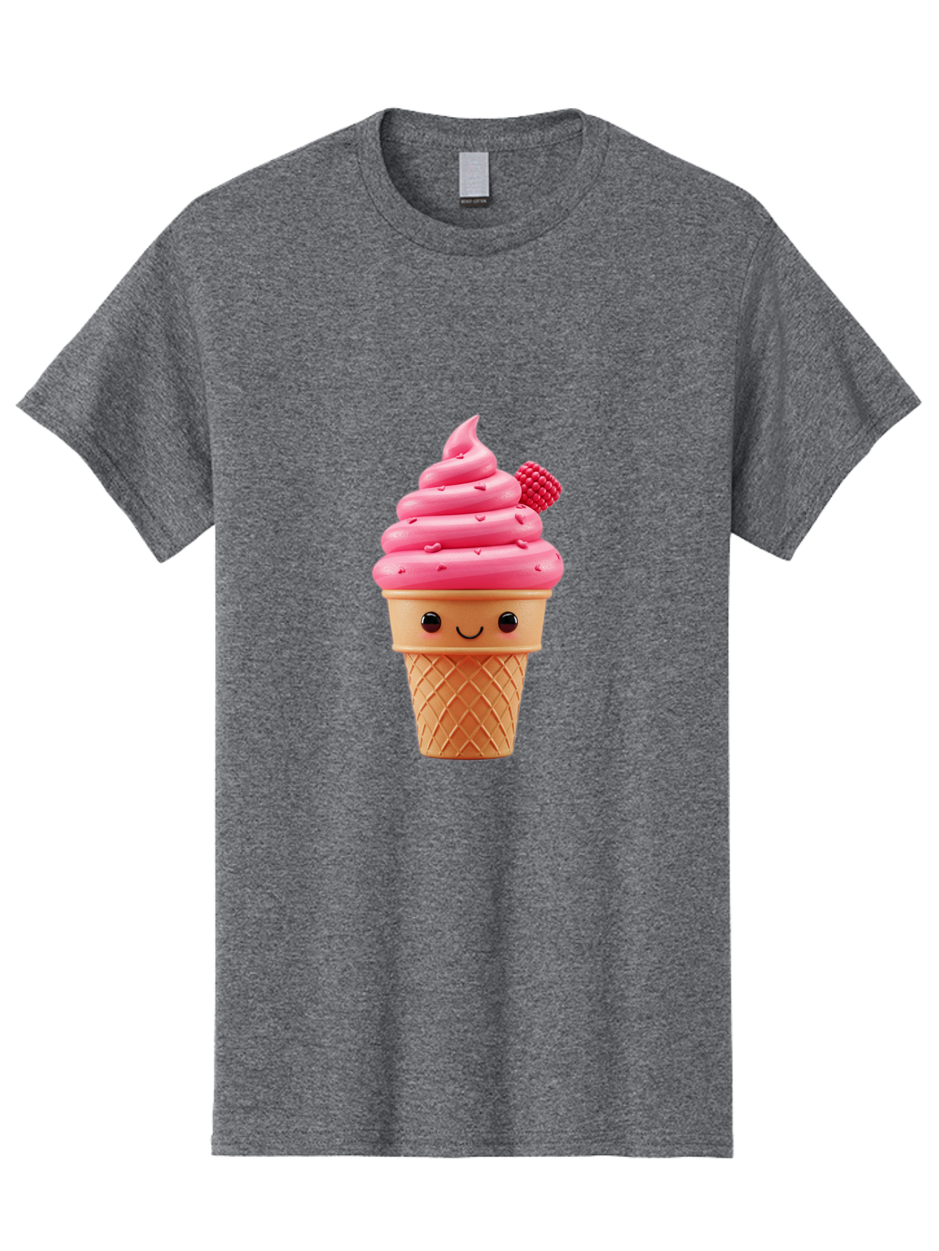 Pink-Ice-Cream-Cone-1 Men'S Graphic Tee, 100% Cotton, Comfortable Casual Summer Wear, Machine Washable, Vintage Camera, Old Camera, Antique Camera, Black Camera, Classic Photography, Photography Equipment, Nostalgic Device, Film Camera, Baj687