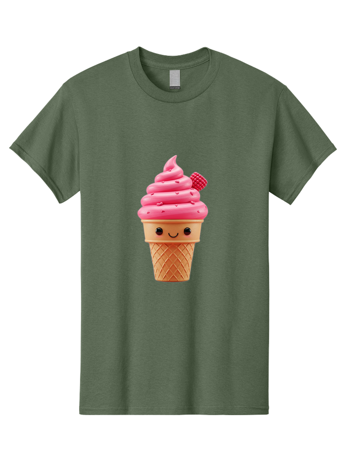 Pink-Ice-Cream-Cone-1 Men'S Graphic Tee, 100% Cotton, Comfortable Casual Summer Wear, Machine Washable, Vintage Camera, Old Camera, Antique Camera, Black Camera, Classic Photography, Photography Equipment, Nostalgic Device, Film Camera, Baj687