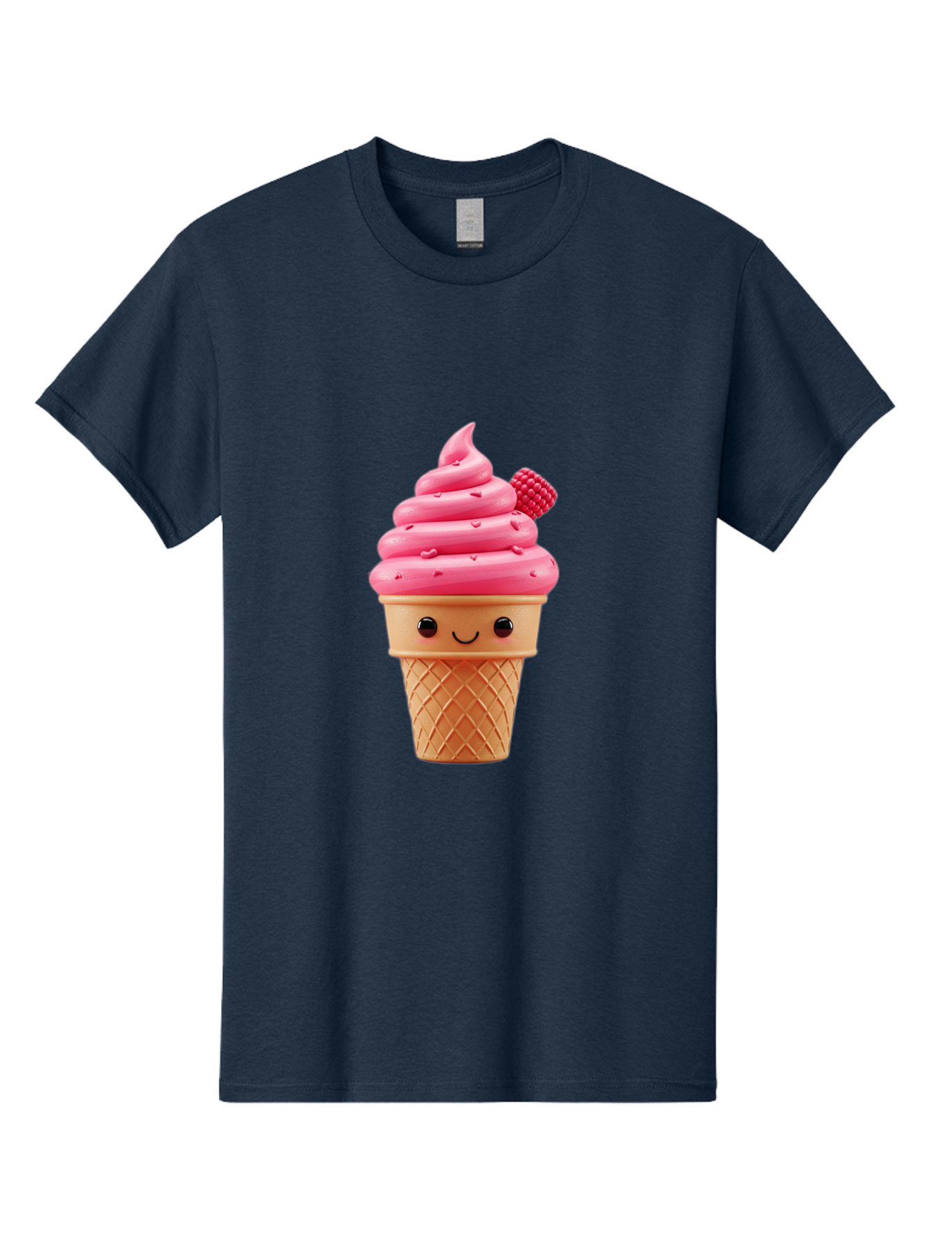 Pink-Ice-Cream-Cone-1 Men'S Graphic Tee, 100% Cotton, Comfortable Casual Summer Wear, Machine Washable, Vintage Camera, Old Camera, Antique Camera, Black Camera, Classic Photography, Photography Equipment, Nostalgic Device, Film Camera, Baj687