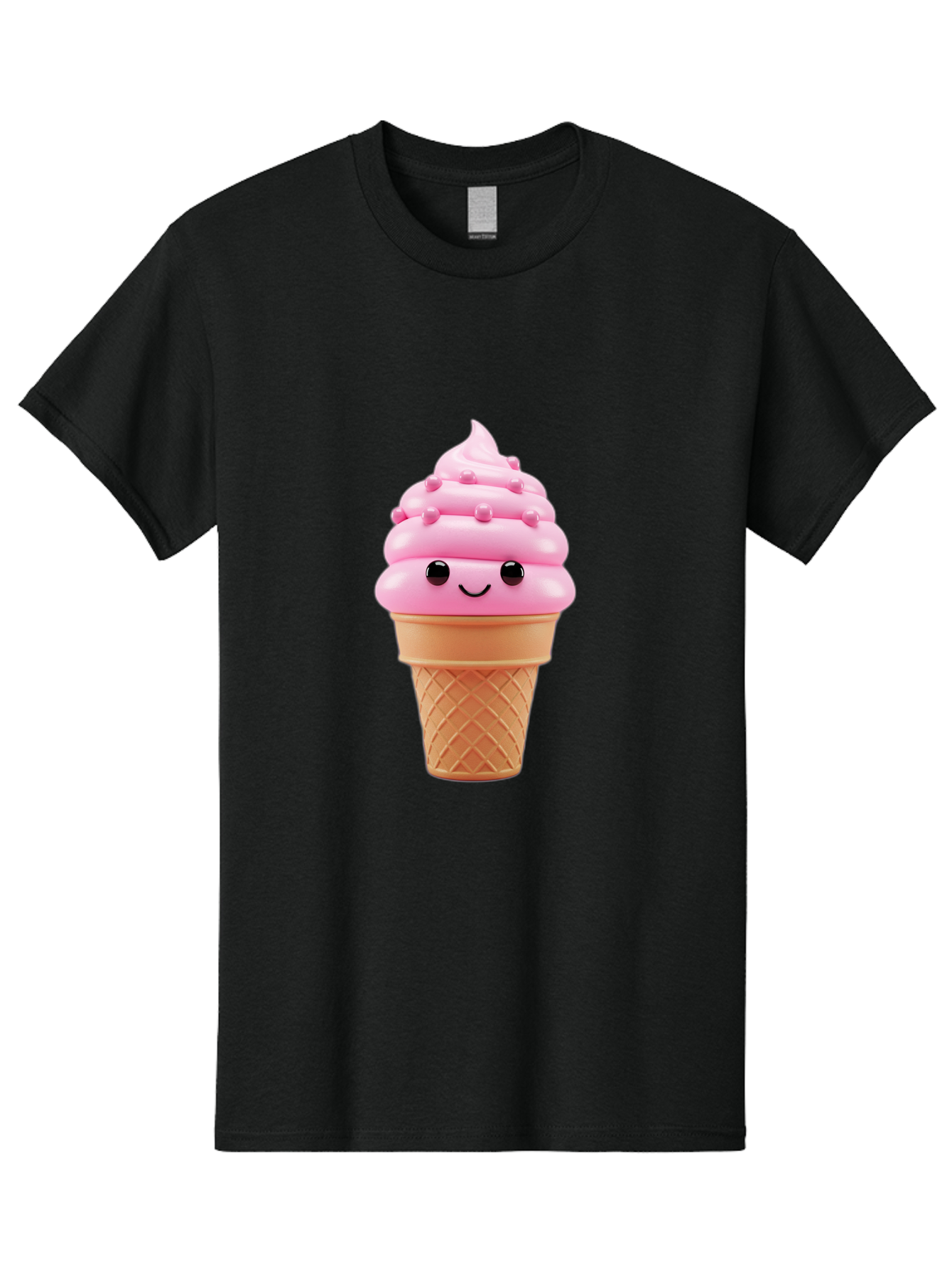 Pink-Ice-Cream-Cone Men'S Graphic Tee, 100% Cotton, Comfortable Casual Summer Wear, Machine Washable, Vintage Camera, Old Camera, Antique Camera, Black Camera, Classic Photography, Photography Equipment, Nostalgic Device, Film Camera, Baj688