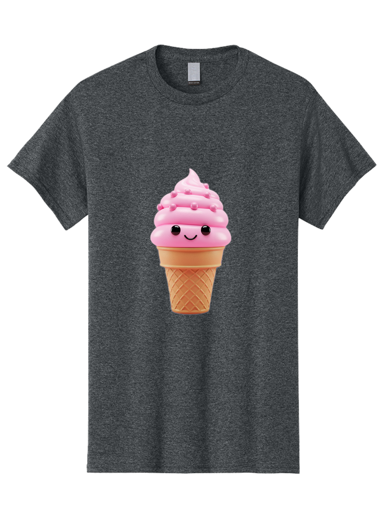 Pink-Ice-Cream-Cone Men'S Graphic Tee, 100% Cotton, Comfortable Casual Summer Wear, Machine Washable, Vintage Camera, Old Camera, Antique Camera, Black Camera, Classic Photography, Photography Equipment, Nostalgic Device, Film Camera, Baj688