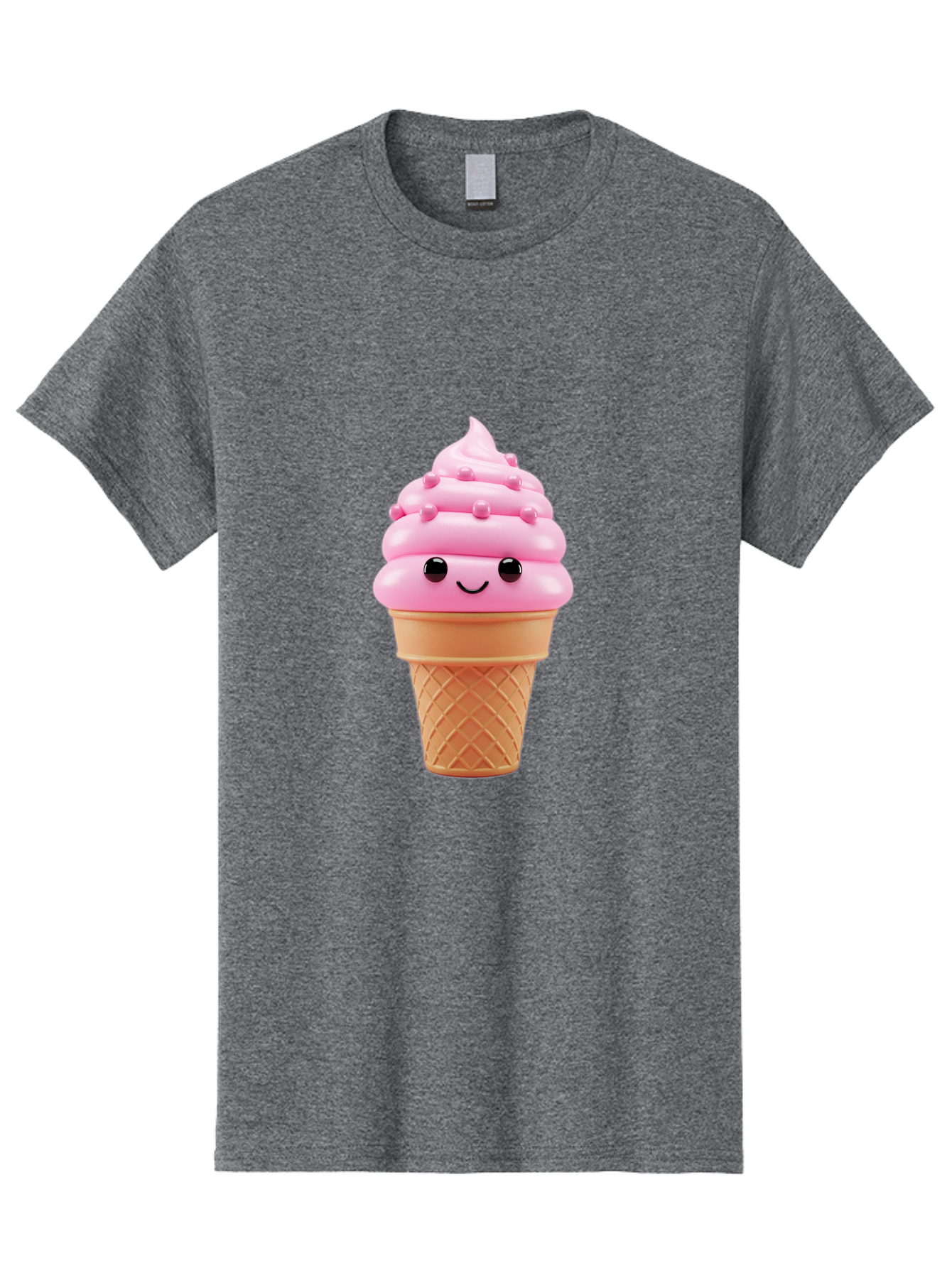 Pink-Ice-Cream-Cone Men'S Graphic Tee, 100% Cotton, Comfortable Casual Summer Wear, Machine Washable, Vintage Camera, Old Camera, Antique Camera, Black Camera, Classic Photography, Photography Equipment, Nostalgic Device, Film Camera, Baj688