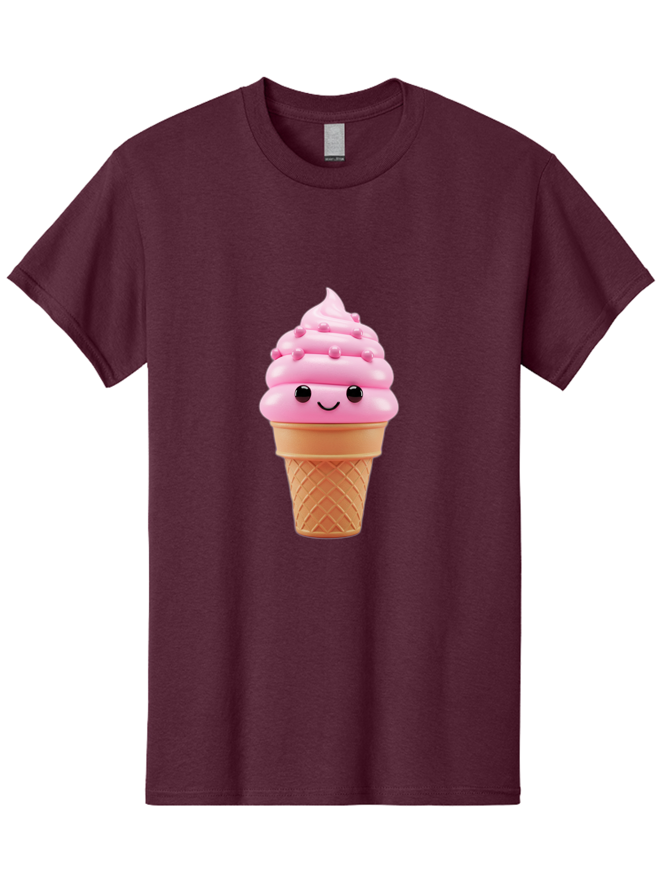 Pink-Ice-Cream-Cone Men'S Graphic Tee, 100% Cotton, Comfortable Casual Summer Wear, Machine Washable, Vintage Camera, Old Camera, Antique Camera, Black Camera, Classic Photography, Photography Equipment, Nostalgic Device, Film Camera, Baj688