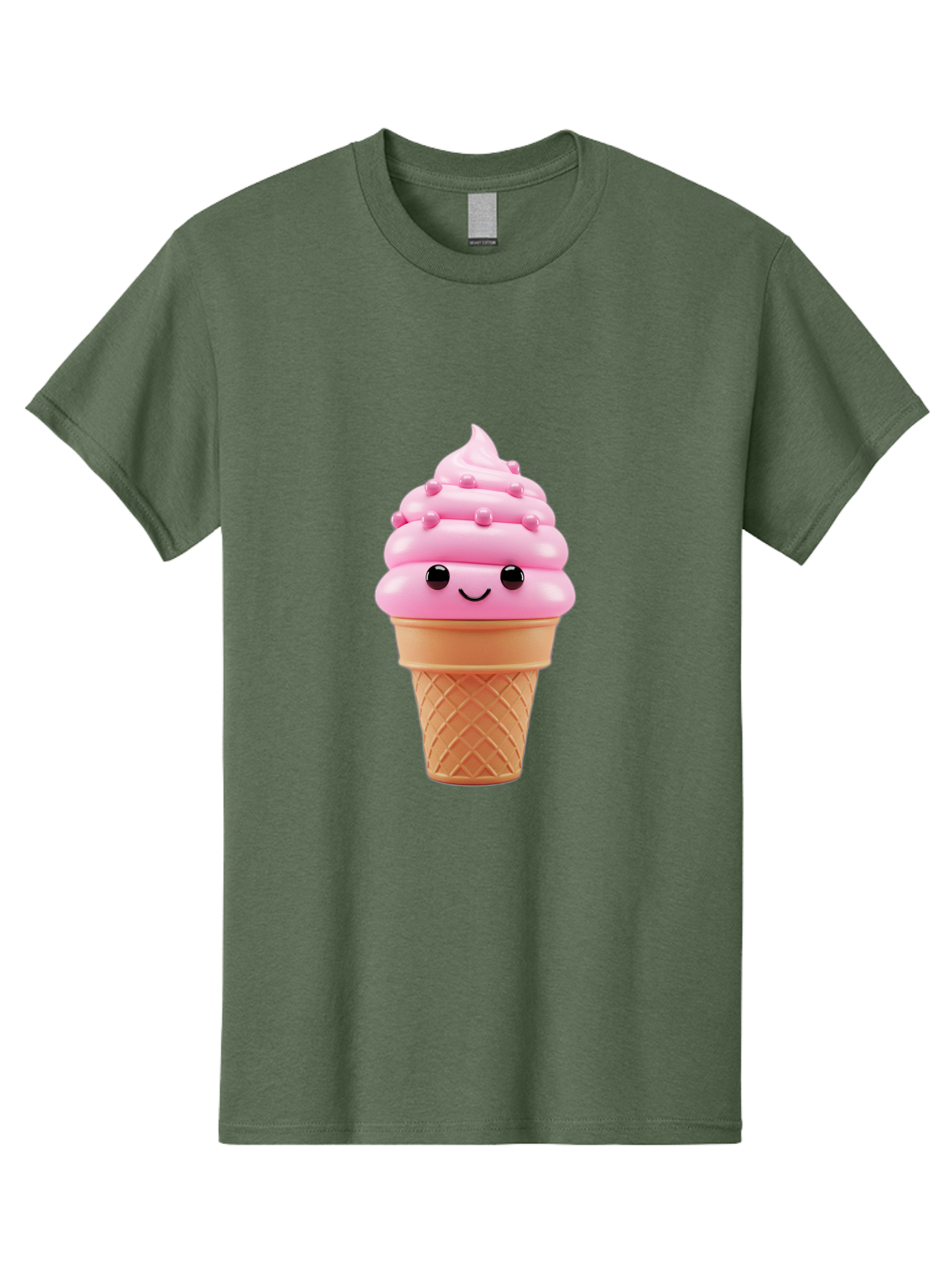 Pink-Ice-Cream-Cone Men'S Graphic Tee, 100% Cotton, Comfortable Casual Summer Wear, Machine Washable, Vintage Camera, Old Camera, Antique Camera, Black Camera, Classic Photography, Photography Equipment, Nostalgic Device, Film Camera, Baj688