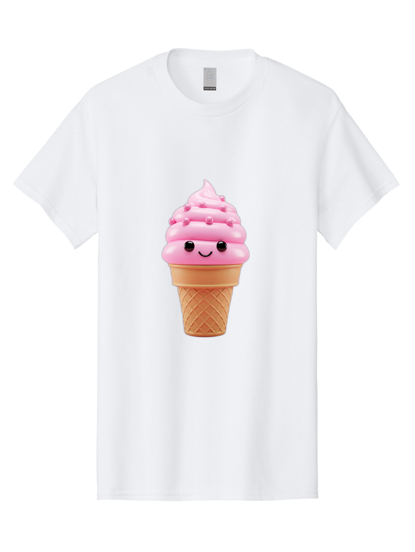 Pink-Ice-Cream-Cone Men'S Graphic Tee, 100% Cotton, Comfortable Casual Summer Wear, Machine Washable, Vintage Camera, Old Camera, Antique Camera, Black Camera, Classic Photography, Photography Equipment, Nostalgic Device, Film Camera, Baj688