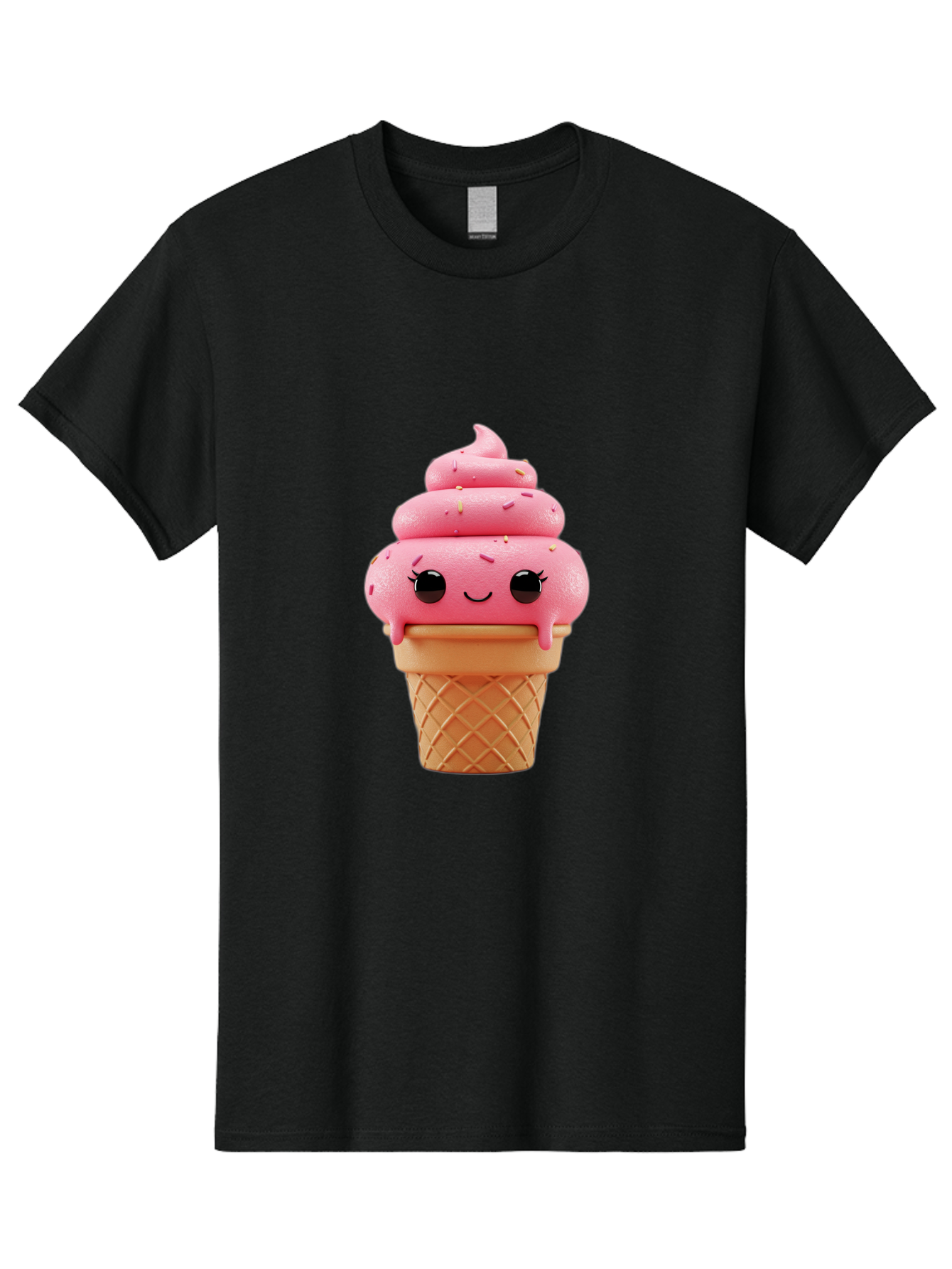 Pink-Ice-Cream Men'S Graphic Tee, 100% Cotton, Comfortable Casual Summer Wear, Machine Washable, Vintage Camera, Old Camera, Antique Camera, Black Camera, Classic Photography, Photography Equipment, Nostalgic Device, Film Camera, Camera Art Baj689