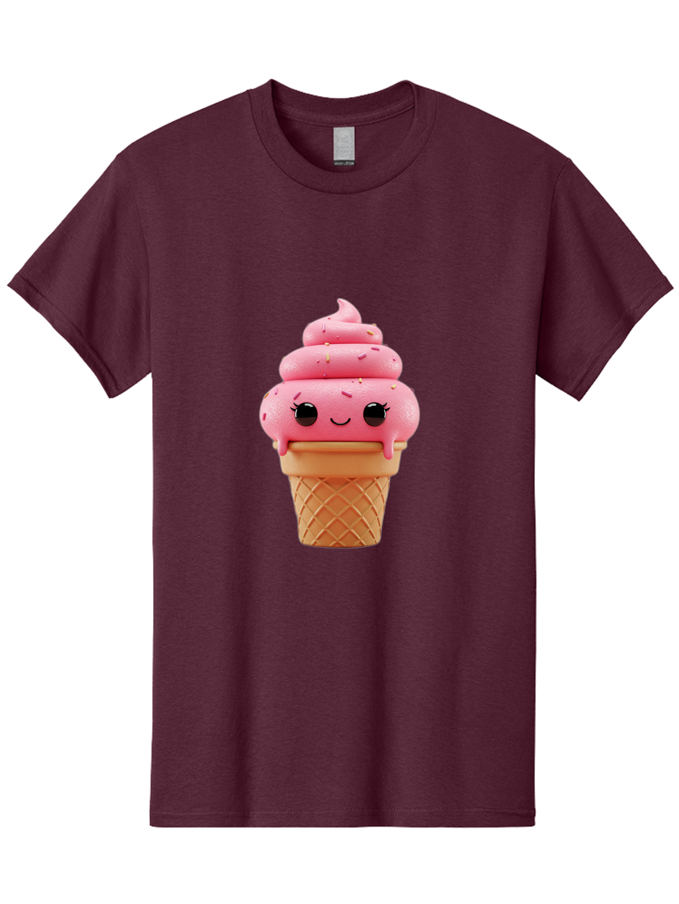 Pink-Ice-Cream Men'S Graphic Tee, 100% Cotton, Comfortable Casual Summer Wear, Machine Washable, Vintage Camera, Old Camera, Antique Camera, Black Camera, Classic Photography, Photography Equipment, Nostalgic Device, Film Camera, Camera Art Baj689