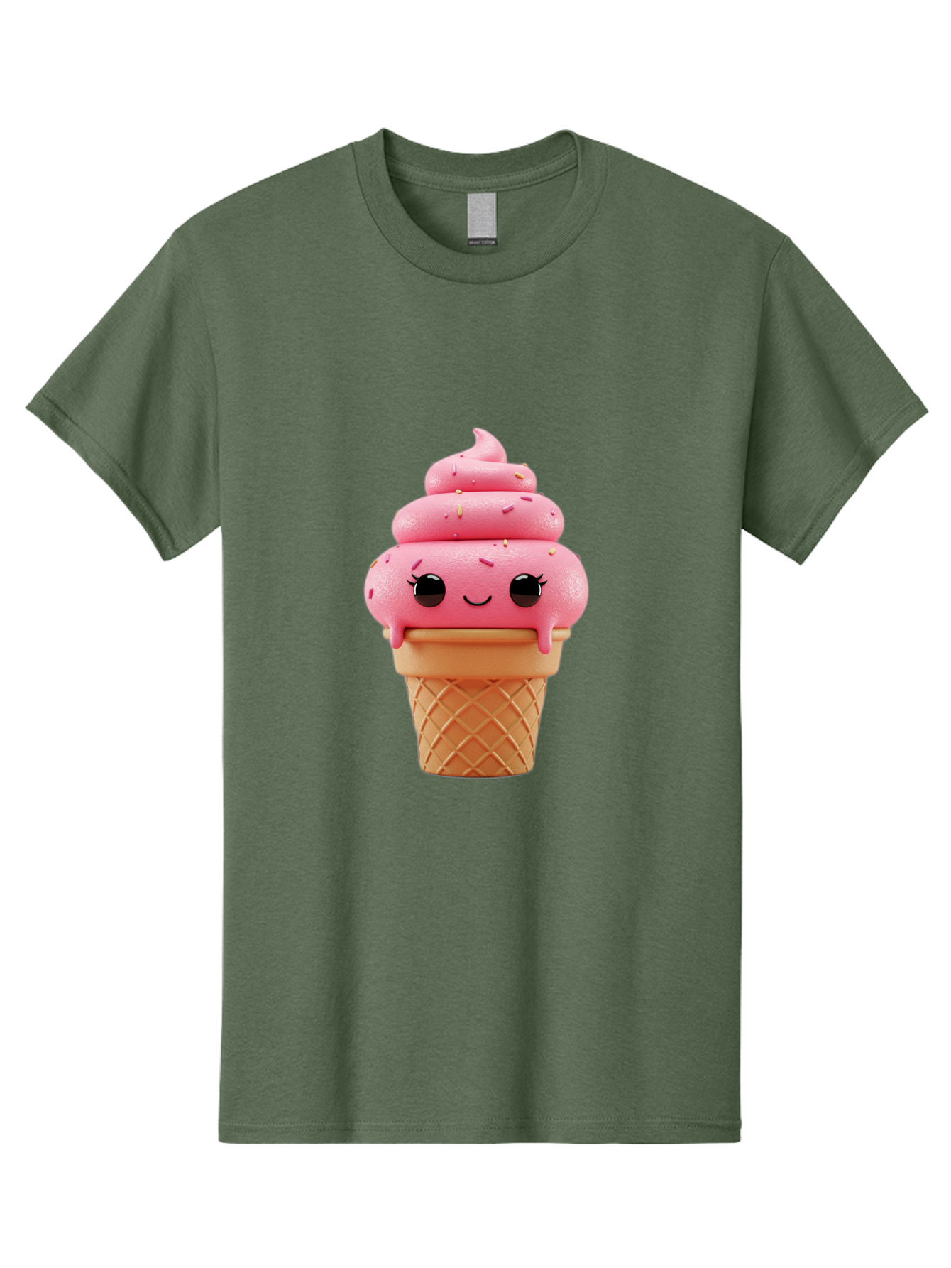 Pink-Ice-Cream Men'S Graphic Tee, 100% Cotton, Comfortable Casual Summer Wear, Machine Washable, Vintage Camera, Old Camera, Antique Camera, Black Camera, Classic Photography, Photography Equipment, Nostalgic Device, Film Camera, Camera Art Baj689
