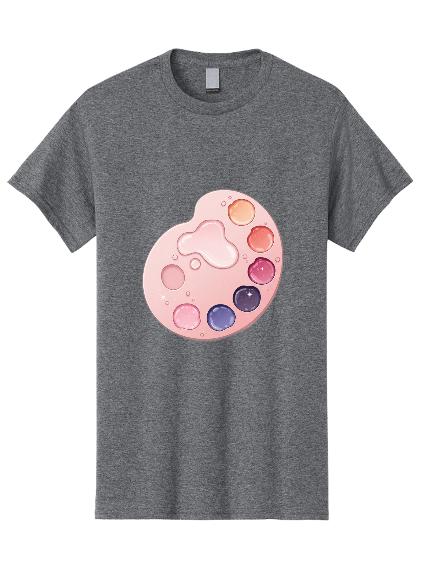 Pink-Painter-S-Palette Men'S Graphic Tee, 100% Cotton, Comfortable Casual Summer Wear, Machine Washable, Vintage Camera, Old Camera, Antique Camera, Black Camera, Classic Photography, Photography Equipment, Nostalgic Device, Film Camera, Baj691