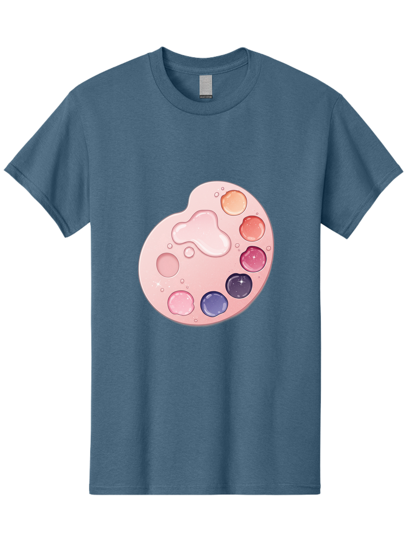 Pink-Painter-S-Palette Men'S Graphic Tee, 100% Cotton, Comfortable Casual Summer Wear, Machine Washable, Vintage Camera, Old Camera, Antique Camera, Black Camera, Classic Photography, Photography Equipment, Nostalgic Device, Film Camera, Baj691