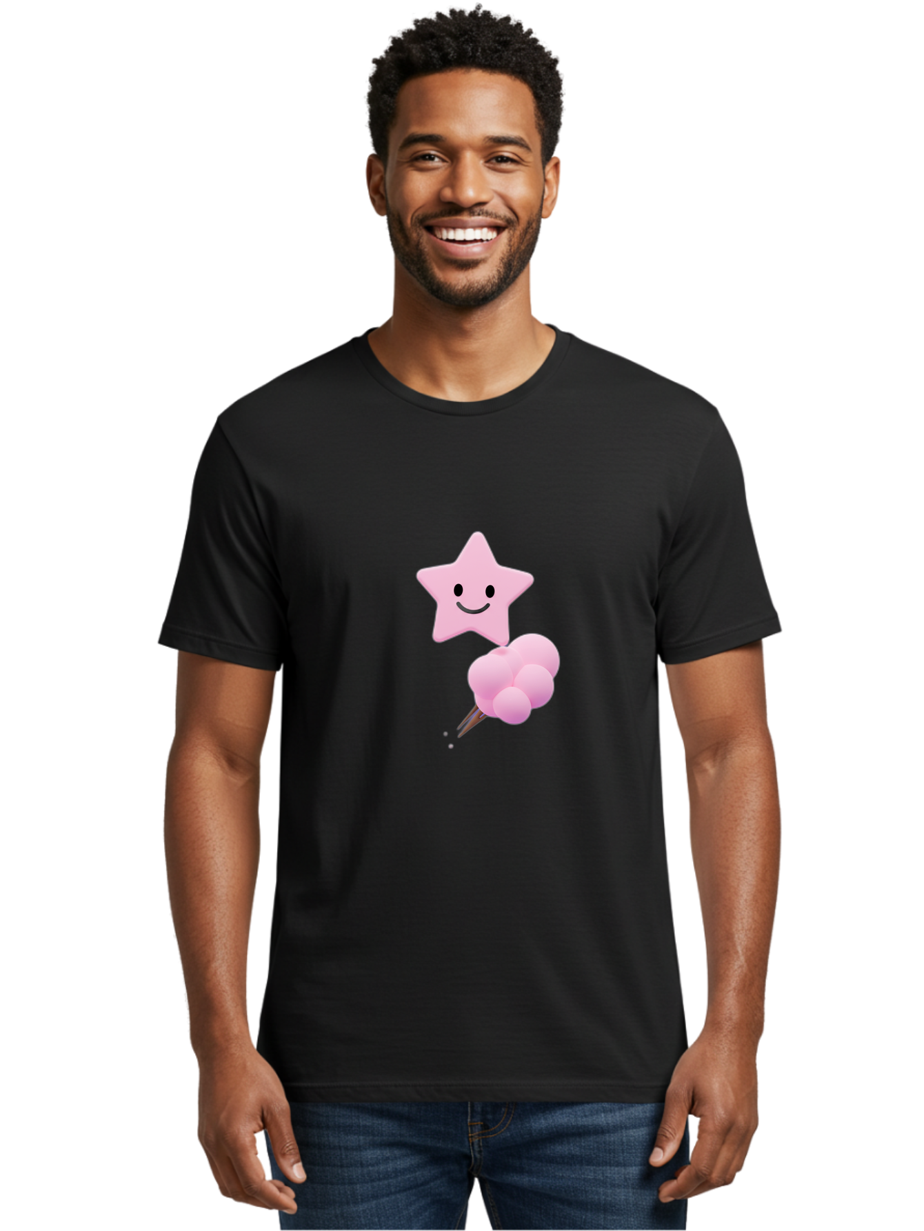 Pink-Star-And-Candyfloss Men'S Graphic Tee, 100% Cotton, Comfortable Casual Summer Wear, Machine Washable, Vintage Camera, Old Camera, Antique Camera, Black Camera, Classic Photography, Photography Equipment, Nostalgic Device, Film Camera, Baj693