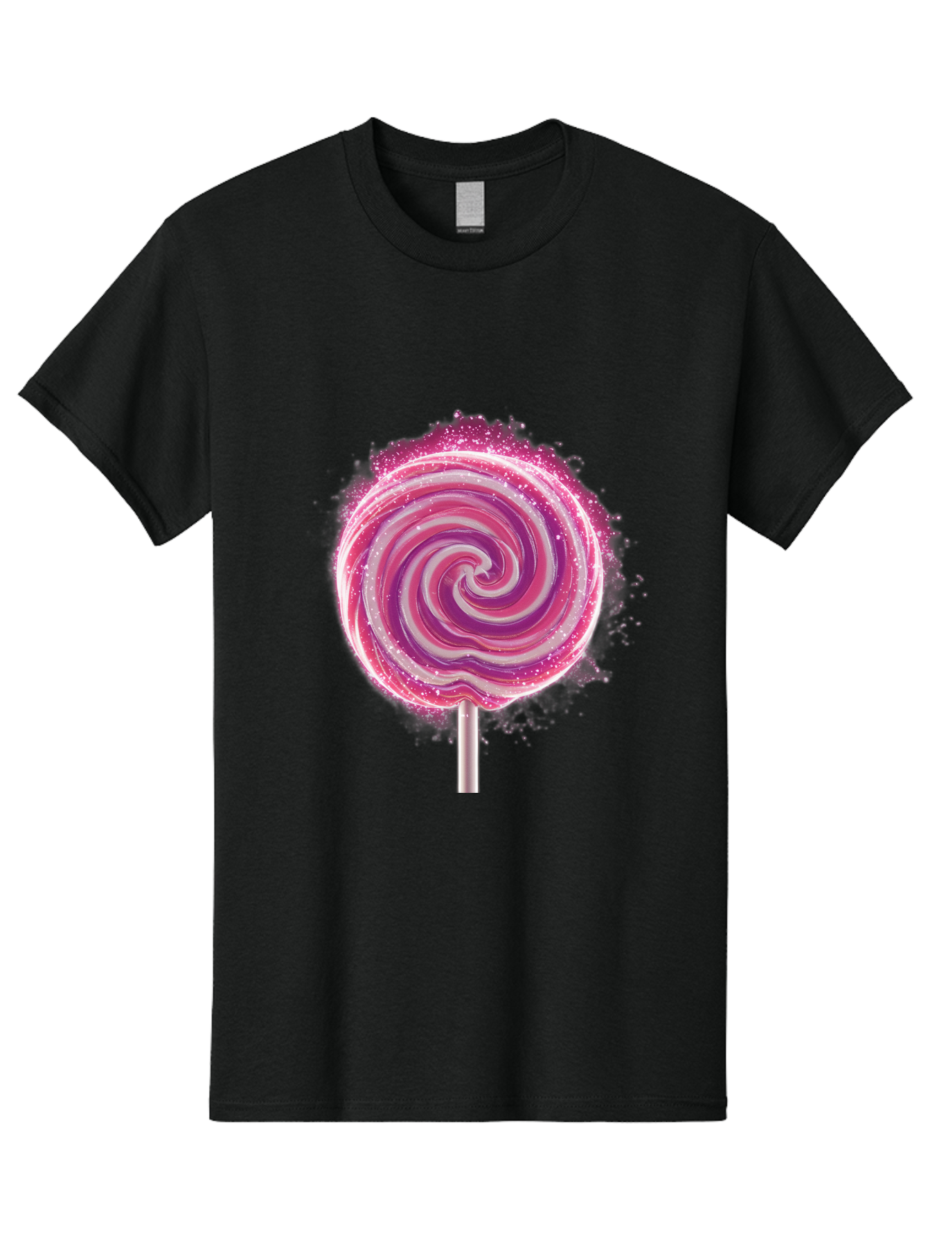 Pink-Swirl-Lollipop Men'S Graphic Tee, 100% Cotton, Comfortable Casual Summer Wear, Machine Washable, Vintage Camera, Old Camera, Antique Camera, Black Camera, Classic Photography, Photography Equipment, Nostalgic Device, Film Camera, Baj695
