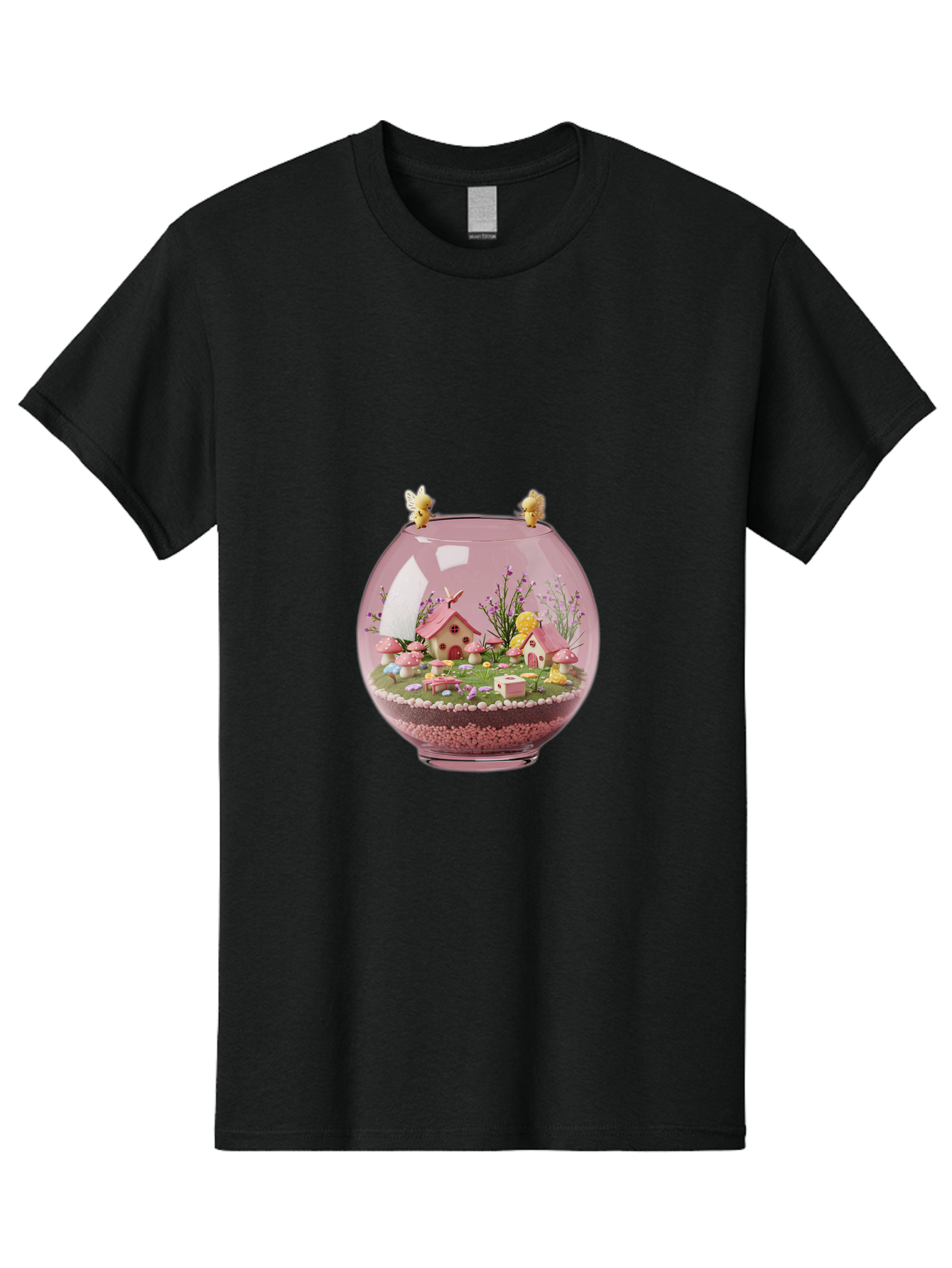 Pink-Terrarium Men'S Graphic Tee, 100% Cotton, Comfortable Casual Summer Wear, Machine Washable, Vintage Camera, Old Camera, Antique Camera, Black Camera, Classic Photography, Photography Equipment, Nostalgic Device, Film Camera, Camera Art Baj696