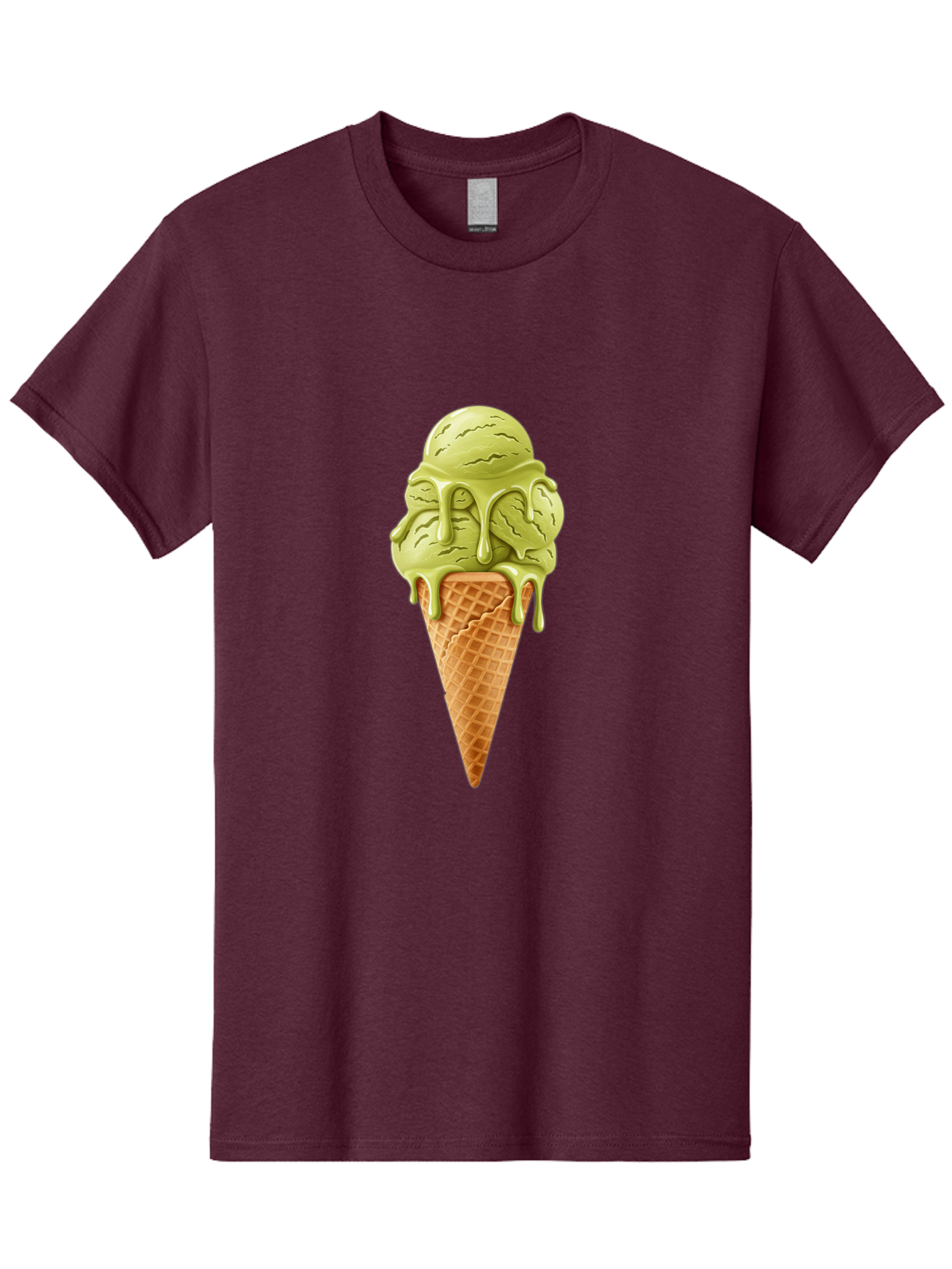 Pistachio-Ice-Cream-Cone Men'S Graphic Tee, 100% Cotton, Comfortable Casual Summer Wear, Machine Washable, Vintage Camera, Old Camera, Antique Camera, Black Camera, Classic Photography, Photography Equipment, Nostalgic Device, Film Camera, Baj697