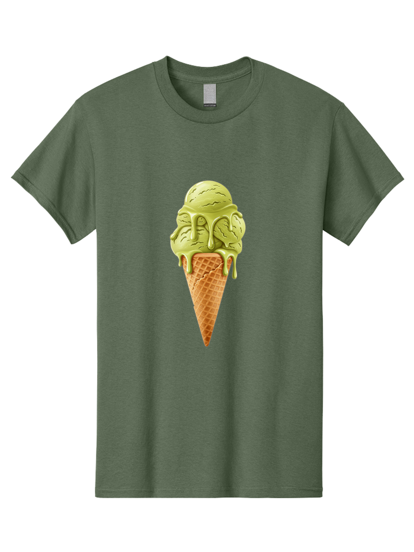 Pistachio-Ice-Cream-Cone Men'S Graphic Tee, 100% Cotton, Comfortable Casual Summer Wear, Machine Washable, Vintage Camera, Old Camera, Antique Camera, Black Camera, Classic Photography, Photography Equipment, Nostalgic Device, Film Camera, Baj697
