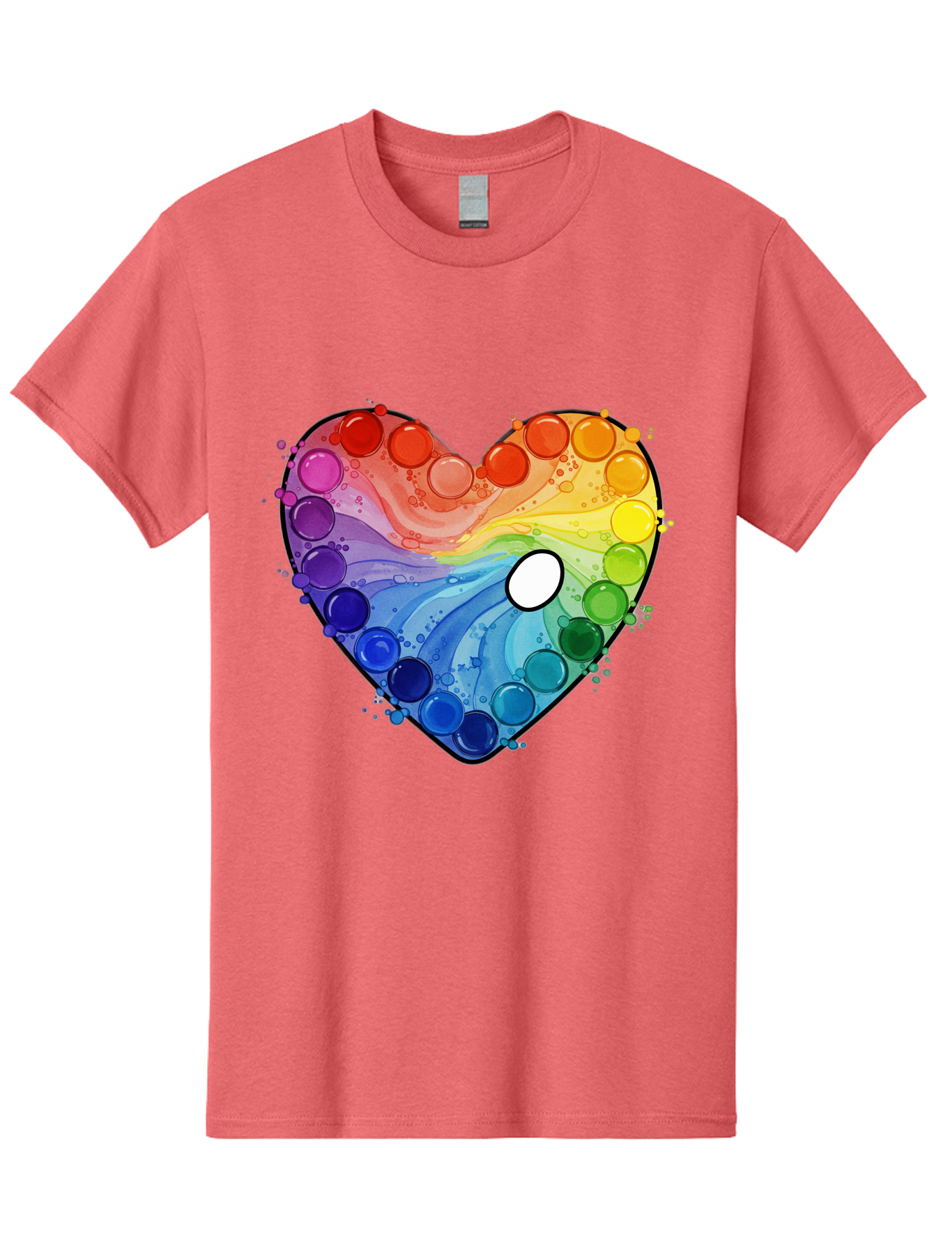 Pop-It-Heart-1 Men'S Graphic Tee, 100% Cotton, Comfortable Casual Summer Wear, Machine Washable, Vintage Camera, Old Camera, Antique Camera, Black Camera, Classic Photography, Photography Equipment, Nostalgic Device, Film Camera, Camera Art Baj698