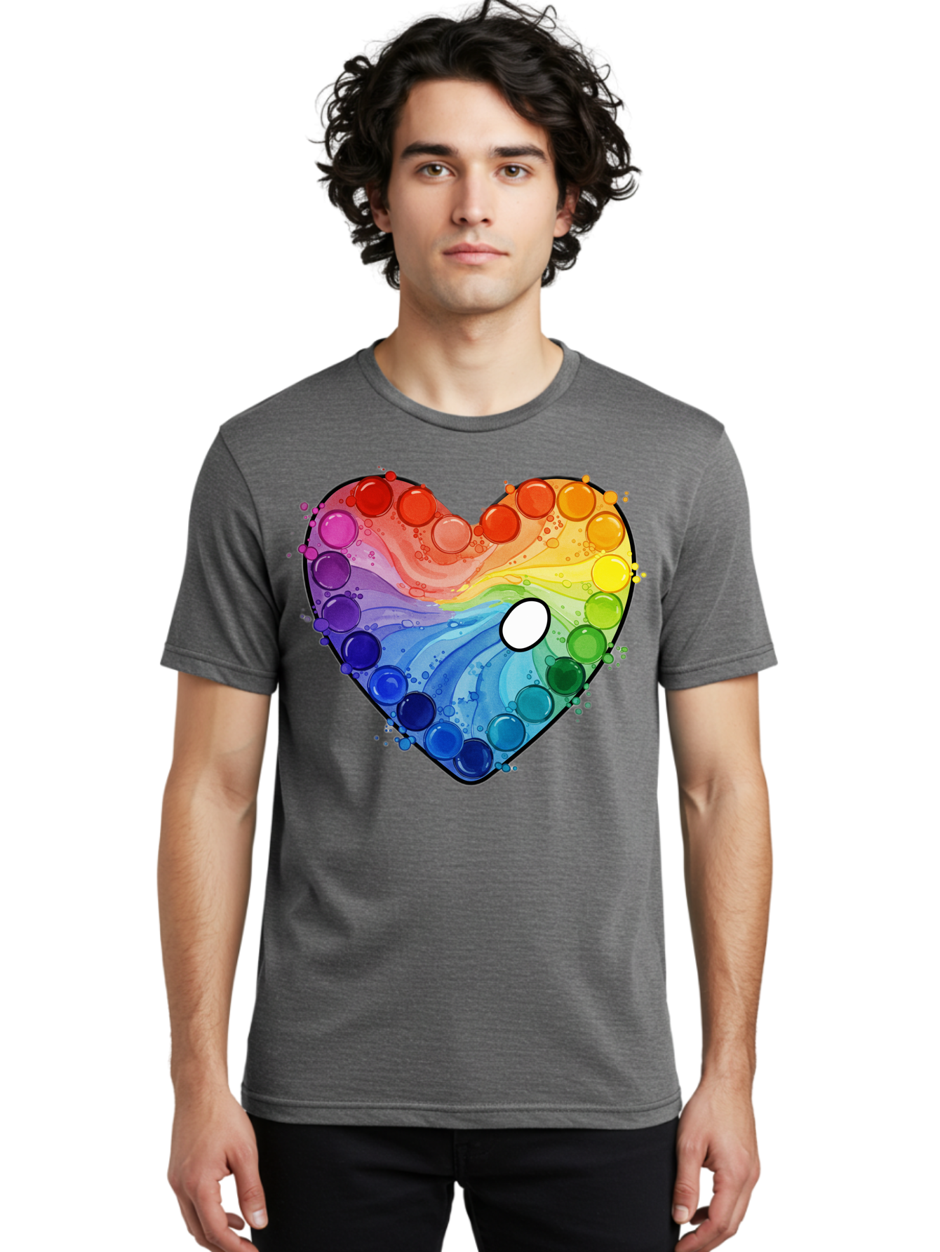 Pop-It-Heart-1 Men'S Graphic Tee, 100% Cotton, Comfortable Casual Summer Wear, Machine Washable, Vintage Camera, Old Camera, Antique Camera, Black Camera, Classic Photography, Photography Equipment, Nostalgic Device, Film Camera, Camera Art Baj698