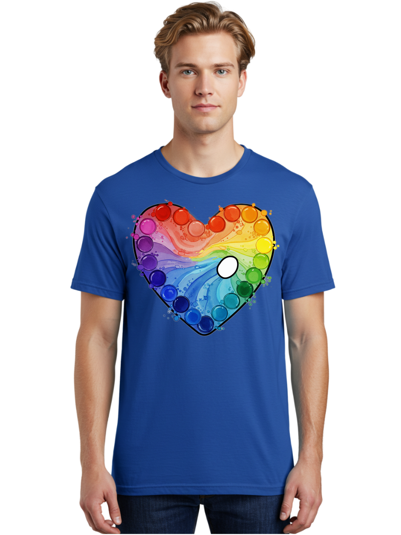 Pop-It-Heart-1 Men'S Graphic Tee, 100% Cotton, Comfortable Casual Summer Wear, Machine Washable, Vintage Camera, Old Camera, Antique Camera, Black Camera, Classic Photography, Photography Equipment, Nostalgic Device, Film Camera, Camera Art Baj698