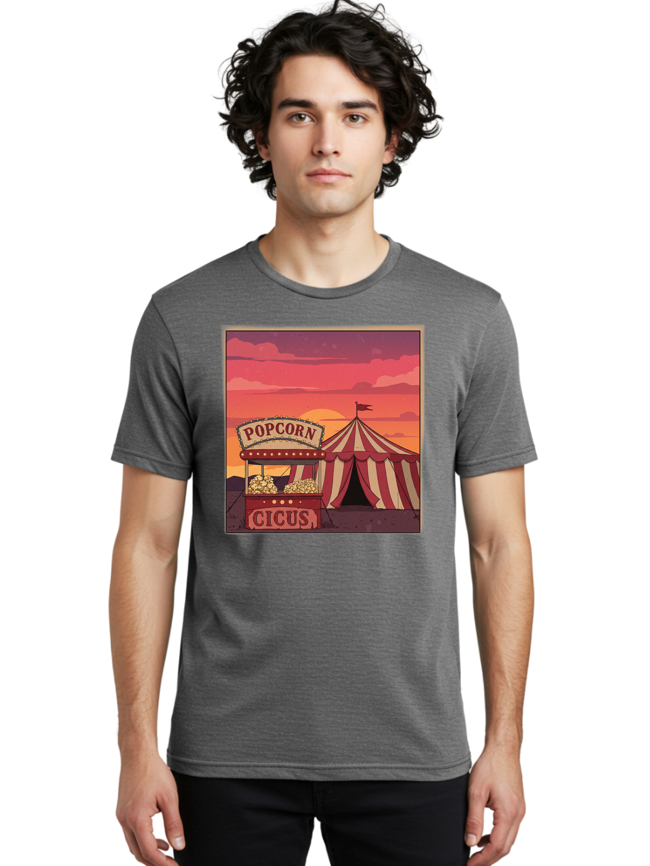 Popcorn-Cicus Men'S Graphic Tee, 100% Cotton, Comfortable Casual Summer Wear, Machine Washable, Vintage Camera, Old Camera, Antique Camera, Black Camera, Classic Photography, Photography Equipment, Nostalgic Device, Film Camera, Camera Art Baj700