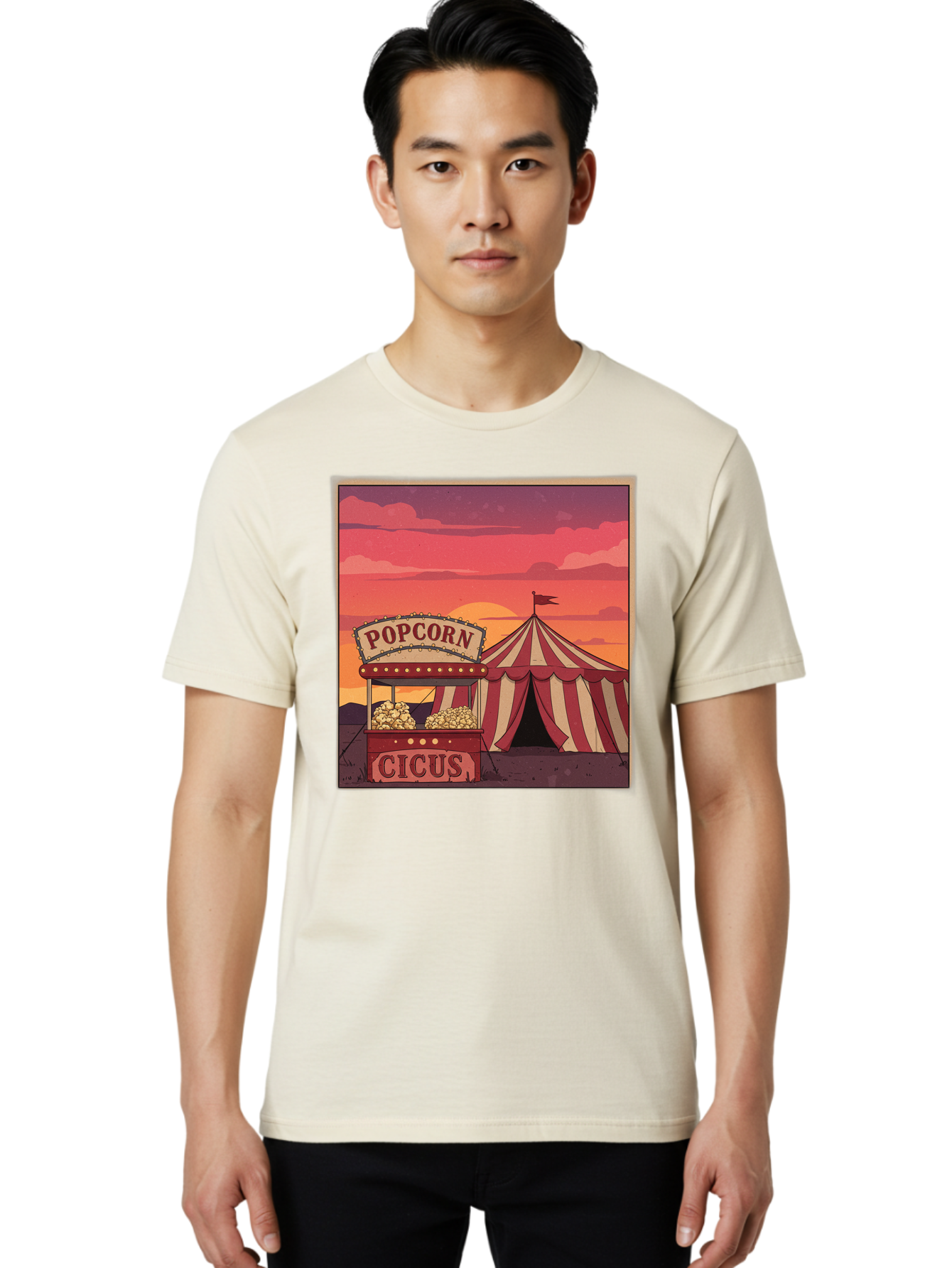 Popcorn-Cicus Men'S Graphic Tee, 100% Cotton, Comfortable Casual Summer Wear, Machine Washable, Vintage Camera, Old Camera, Antique Camera, Black Camera, Classic Photography, Photography Equipment, Nostalgic Device, Film Camera, Camera Art Baj700