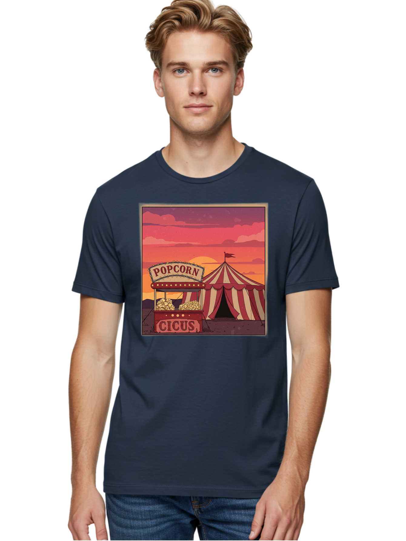 Popcorn-Cicus Men'S Graphic Tee, 100% Cotton, Comfortable Casual Summer Wear, Machine Washable, Vintage Camera, Old Camera, Antique Camera, Black Camera, Classic Photography, Photography Equipment, Nostalgic Device, Film Camera, Camera Art Baj700