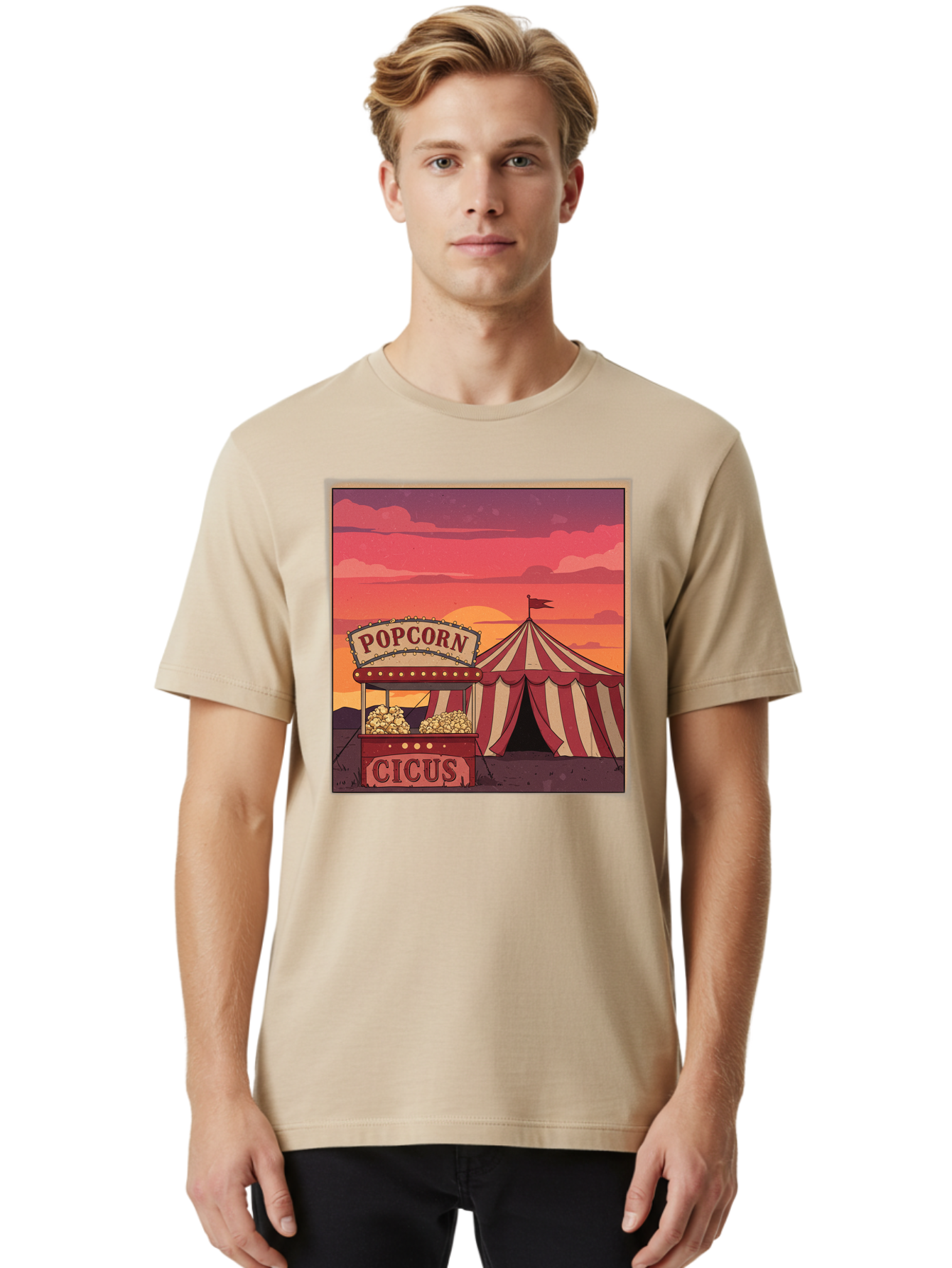Popcorn-Cicus Men'S Graphic Tee, 100% Cotton, Comfortable Casual Summer Wear, Machine Washable, Vintage Camera, Old Camera, Antique Camera, Black Camera, Classic Photography, Photography Equipment, Nostalgic Device, Film Camera, Camera Art Baj700