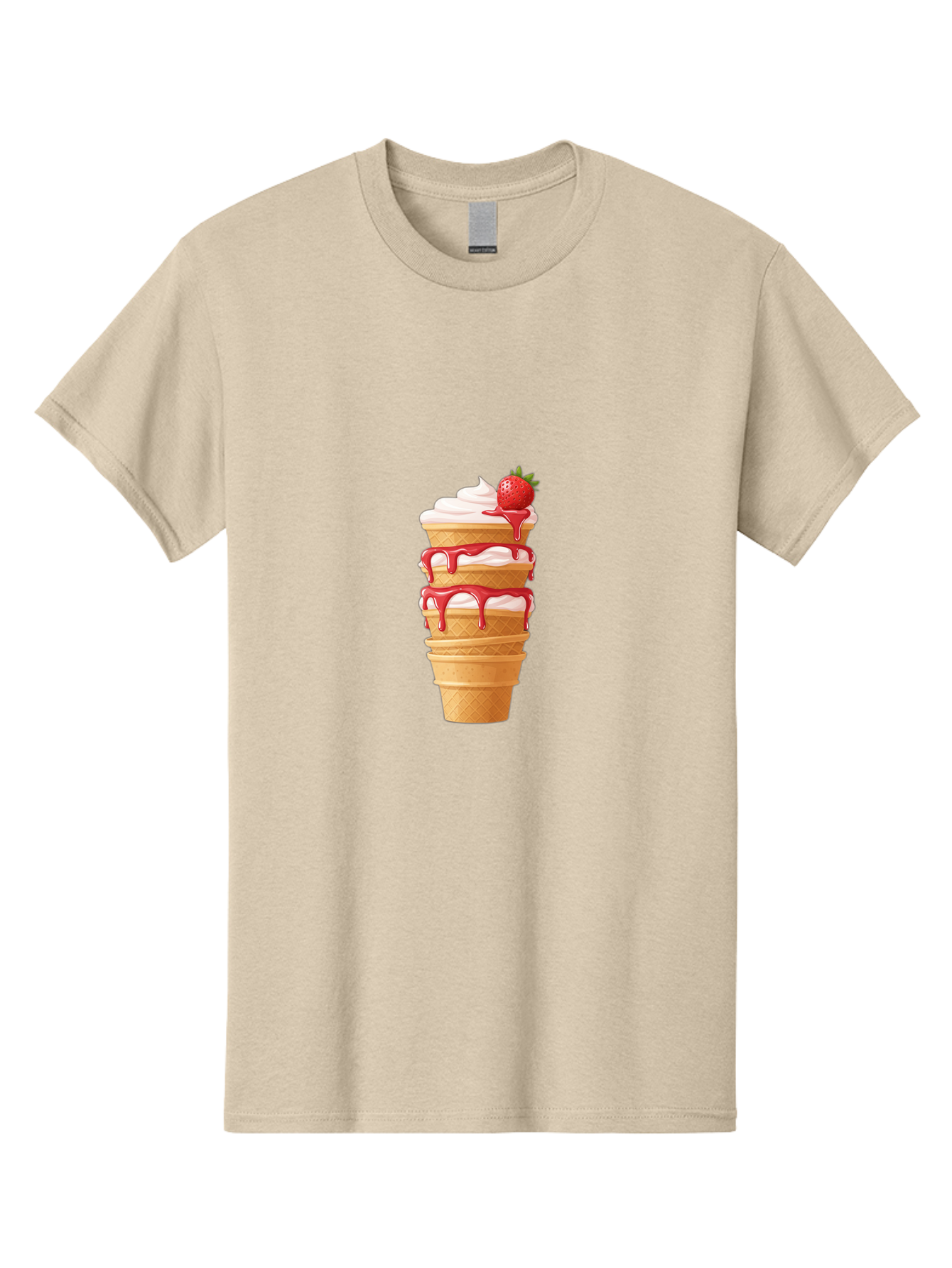 Strawberry-Ice-Cream-Cone-1 Men'S Graphic Tee, 100% Cotton, Comfortable Casual Summer Wear, Machine Washable, Vintage Camera, Old Camera, Antique Camera, Black Camera, Classic Photography, Photography Equipment, Nostalgic Device, Film Camera, Baj801