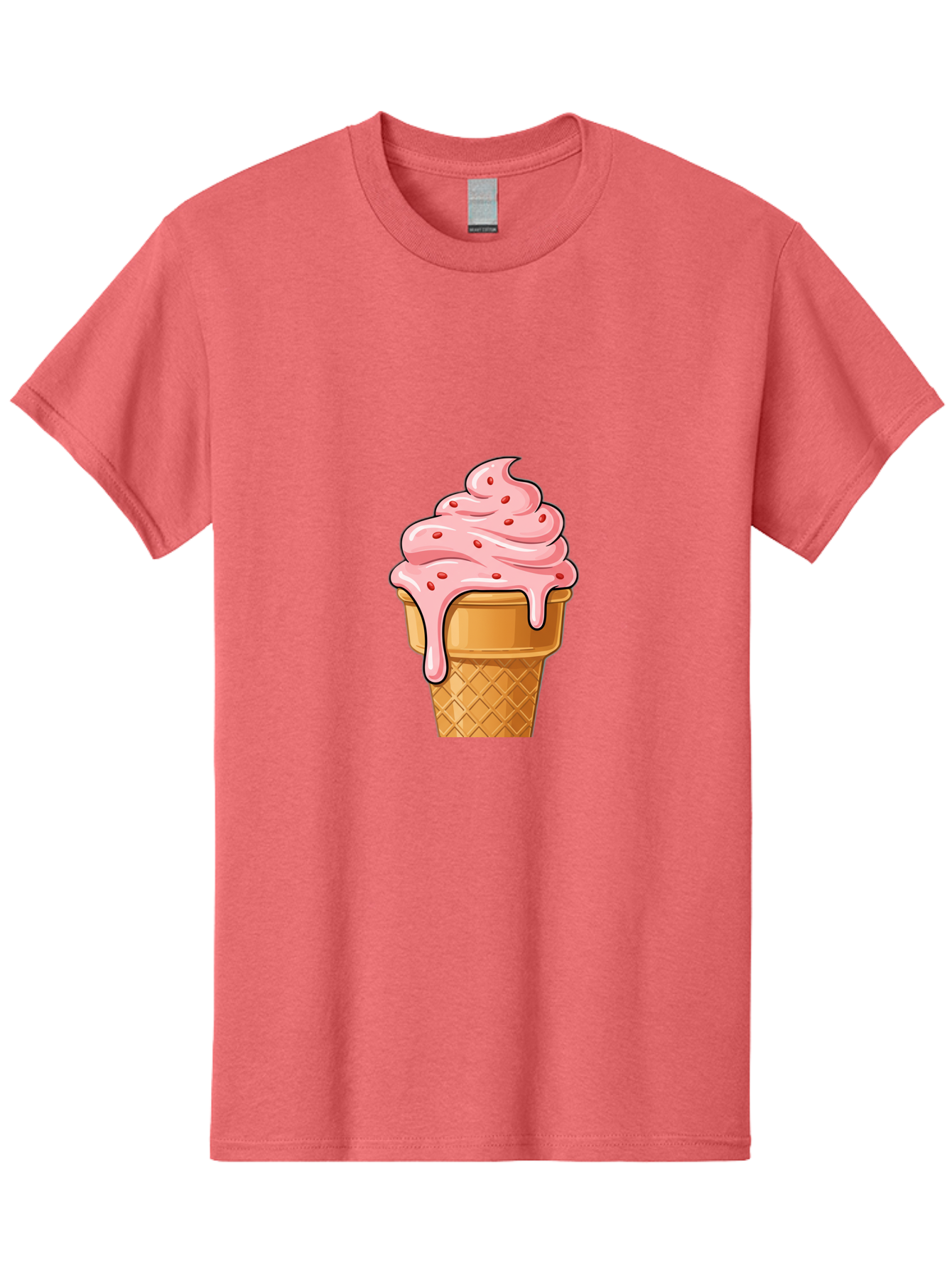 Strawberry-Ice-Cream-Cone Men'S Graphic Tee, 100% Cotton, Comfortable Casual Summer Wear, Machine Washable, Vintage Camera, Old Camera, Antique Camera, Black Camera, Classic Photography, Photography Equipment, Nostalgic Device, Film Camera, Baj802