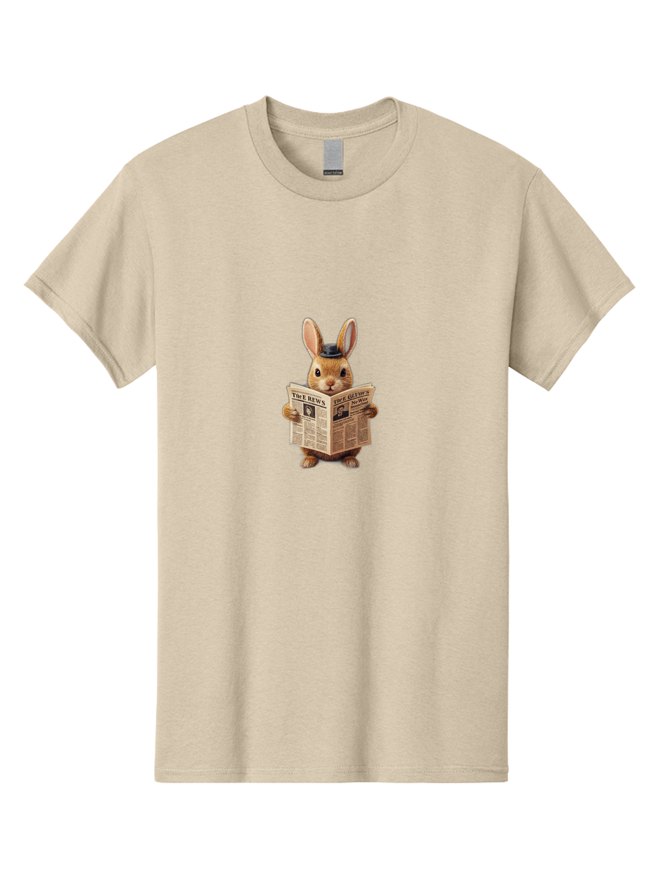 The-Rews-Newspaper-Rabbit Men'S Graphic Tee, 100% Cotton, Comfortable Casual Summer Wear, Machine Washable, Vintage Camera, Old Camera, Antique Camera, Black Camera, Classic Photography, Photography Equipment, Nostalgic Device, Film Camera, Baj819