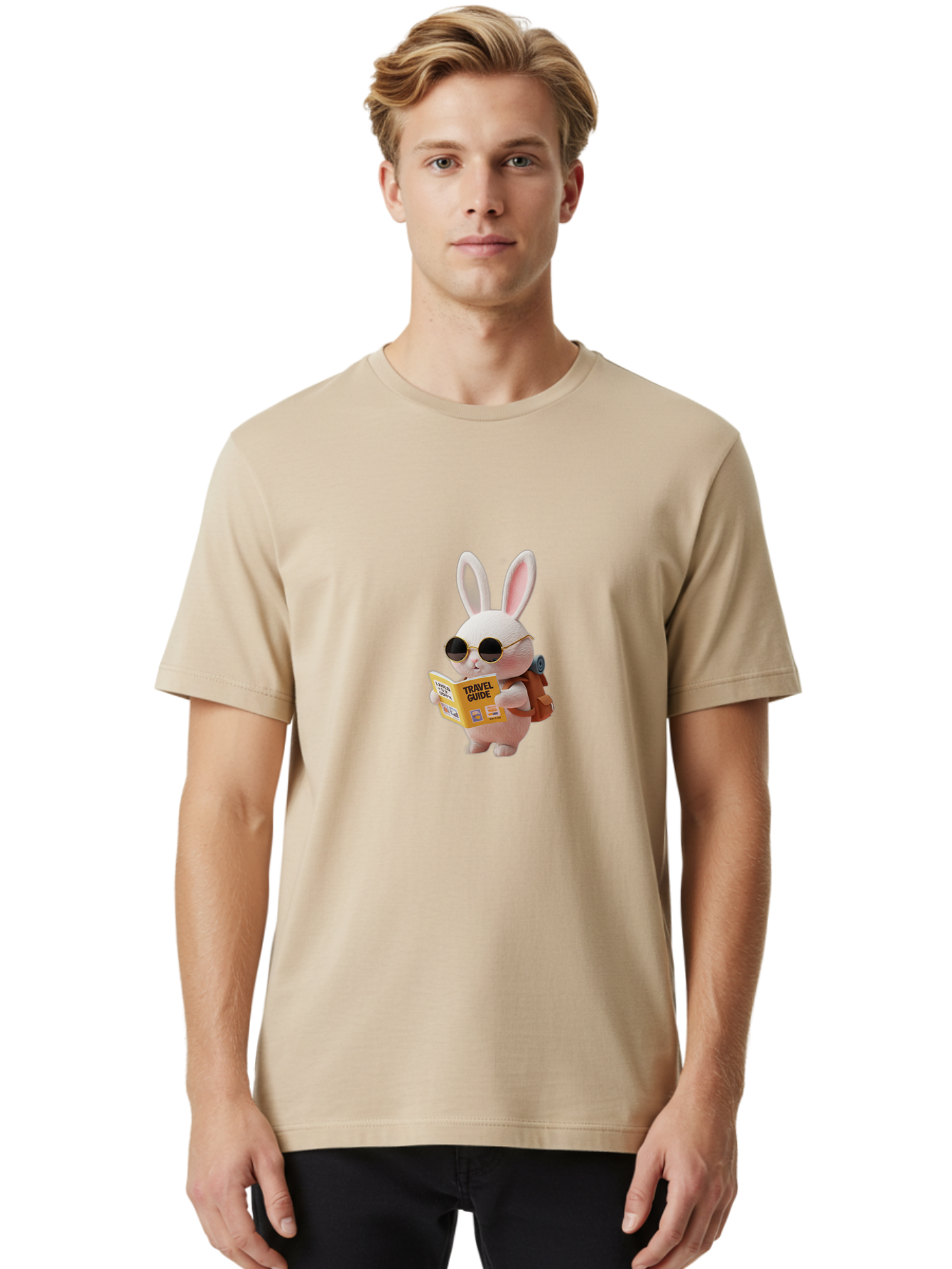 Travel-Guide-Rabbit Men'S Graphic Tee, 100% Cotton, Comfortable Casual Summer Wear, Machine Washable, Vintage Camera, Old Camera, Antique Camera, Black Camera, Classic Photography, Photography Equipment, Nostalgic Device, Film Camera, Baj825