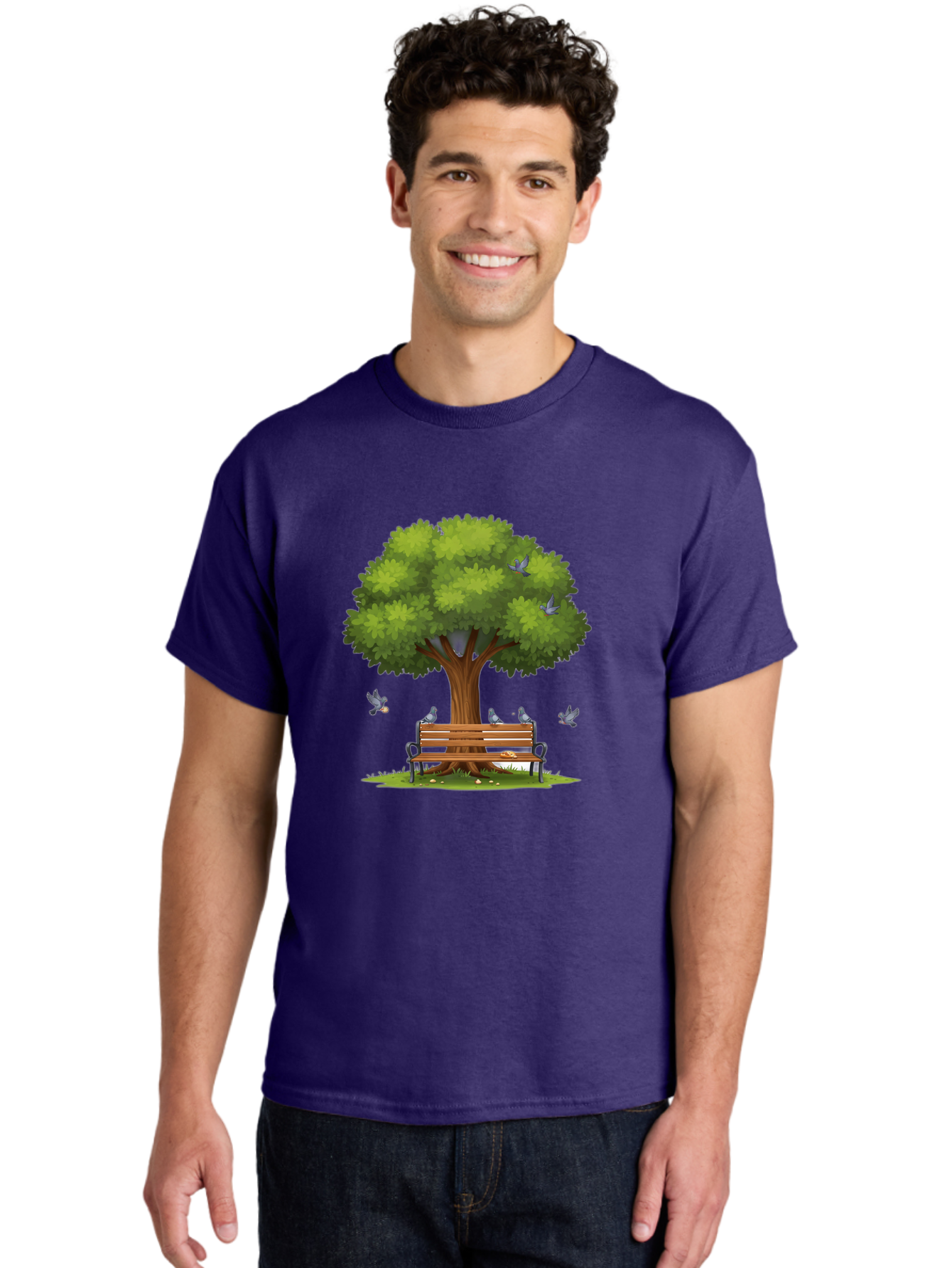 Tree-And-Bench Men'S Graphic Tee, 100% Cotton, Comfortable Casual Summer Wear, Machine Washable, Vintage Camera, Old Camera, Antique Camera, Black Camera, Classic Photography, Photography Equipment, Nostalgic Device, Film Camera, Camera Art Baj826