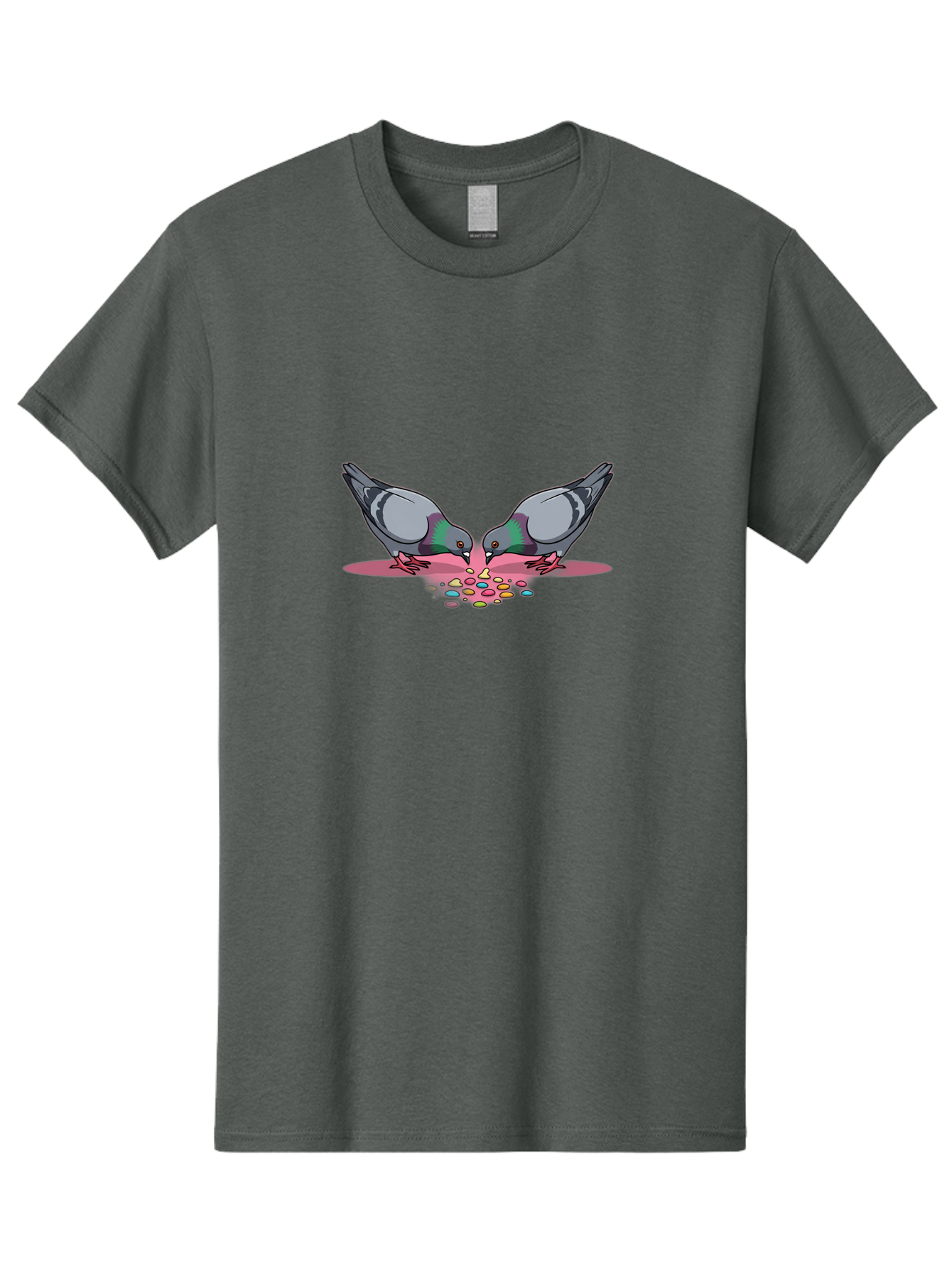 Two-Pigeons-Sharing-Food Men'S Graphic Tee, 100% Cotton, Comfortable Casual Summer Wear, Machine Washable, Vintage Camera, Old Camera, Antique Camera, Black Camera, Classic Photography, Photography Equipment, Nostalgic Device, Film Camera, Baj834
