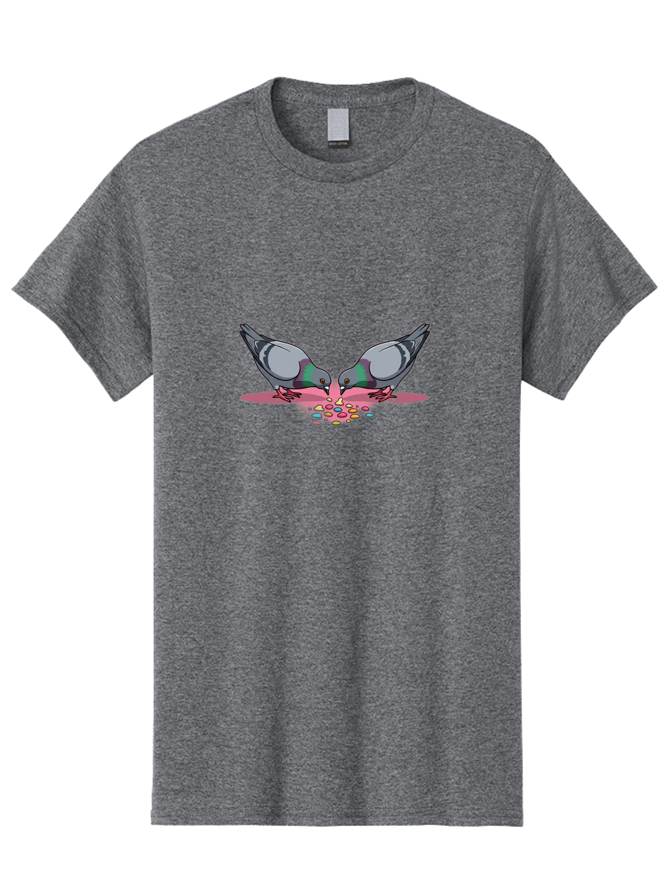Two-Pigeons-Sharing-Food Men'S Graphic Tee, 100% Cotton, Comfortable Casual Summer Wear, Machine Washable, Vintage Camera, Old Camera, Antique Camera, Black Camera, Classic Photography, Photography Equipment, Nostalgic Device, Film Camera, Baj834