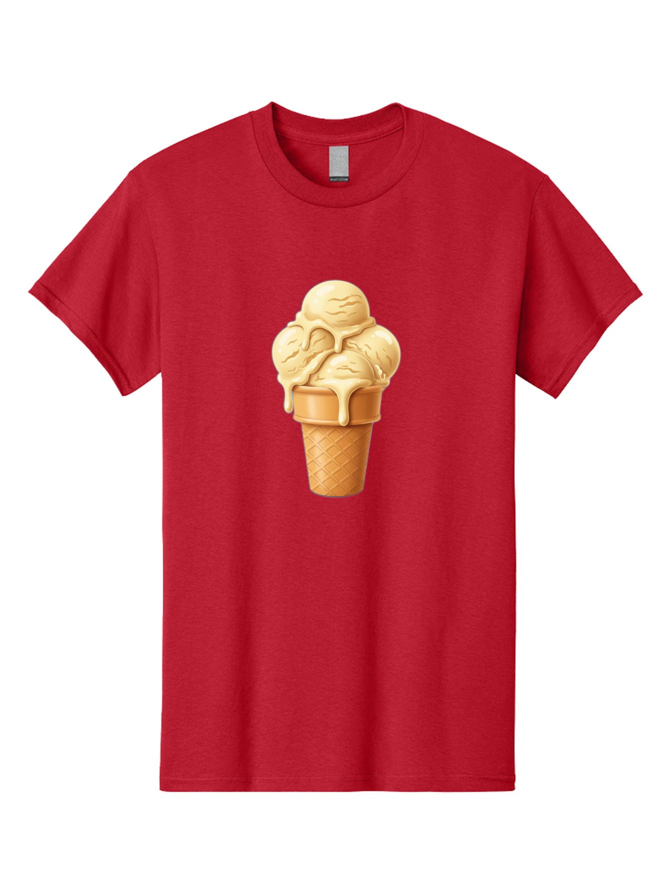 Vanilla-Ice-Cream Men'S Graphic Tee, 100% Cotton, Comfortable Casual Summer Wear, Machine Washable, Vintage Camera, Old Camera, Antique Camera, Black Camera, Classic Photography, Photography Equipment, Nostalgic Device, Film Camera, Camera Art Baj836