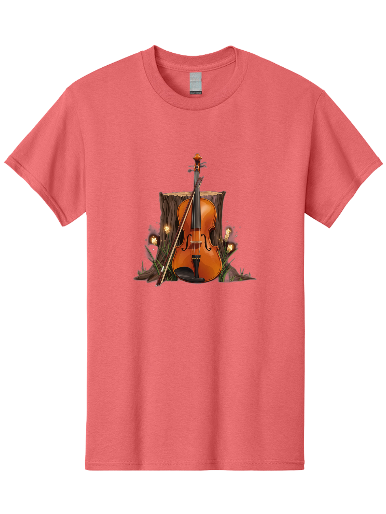 Violin-On-Tree-Stump Men'S Graphic Tee, 100% Cotton, Comfortable Casual Summer Wear, Machine Washable, Vintage Camera, Old Camera, Antique Camera, Black Camera, Classic Photography, Photography Equipment, Nostalgic Device, Film Camera, Baj856